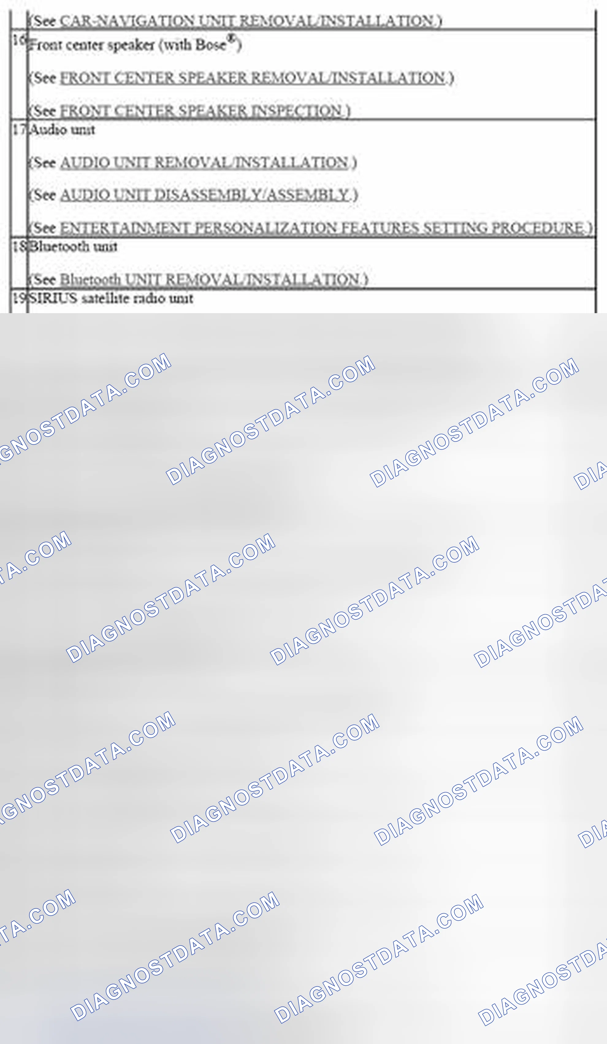 Fig. 3: Locating Entertainment System Components (3 Of 3)