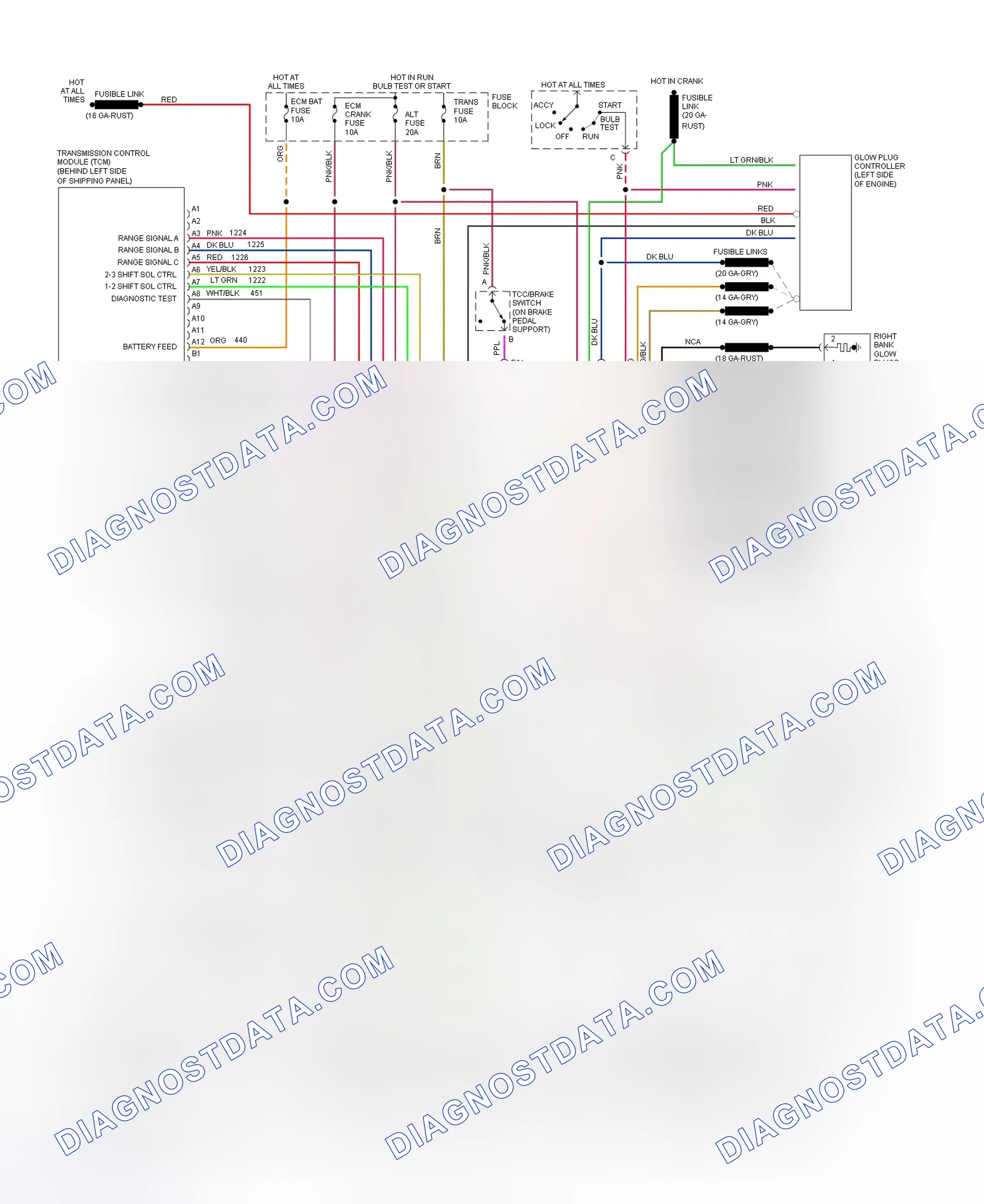 Scheme 247: Wiring Diagram For "P" Series Commercial Van - VIN Y With 4L80-E