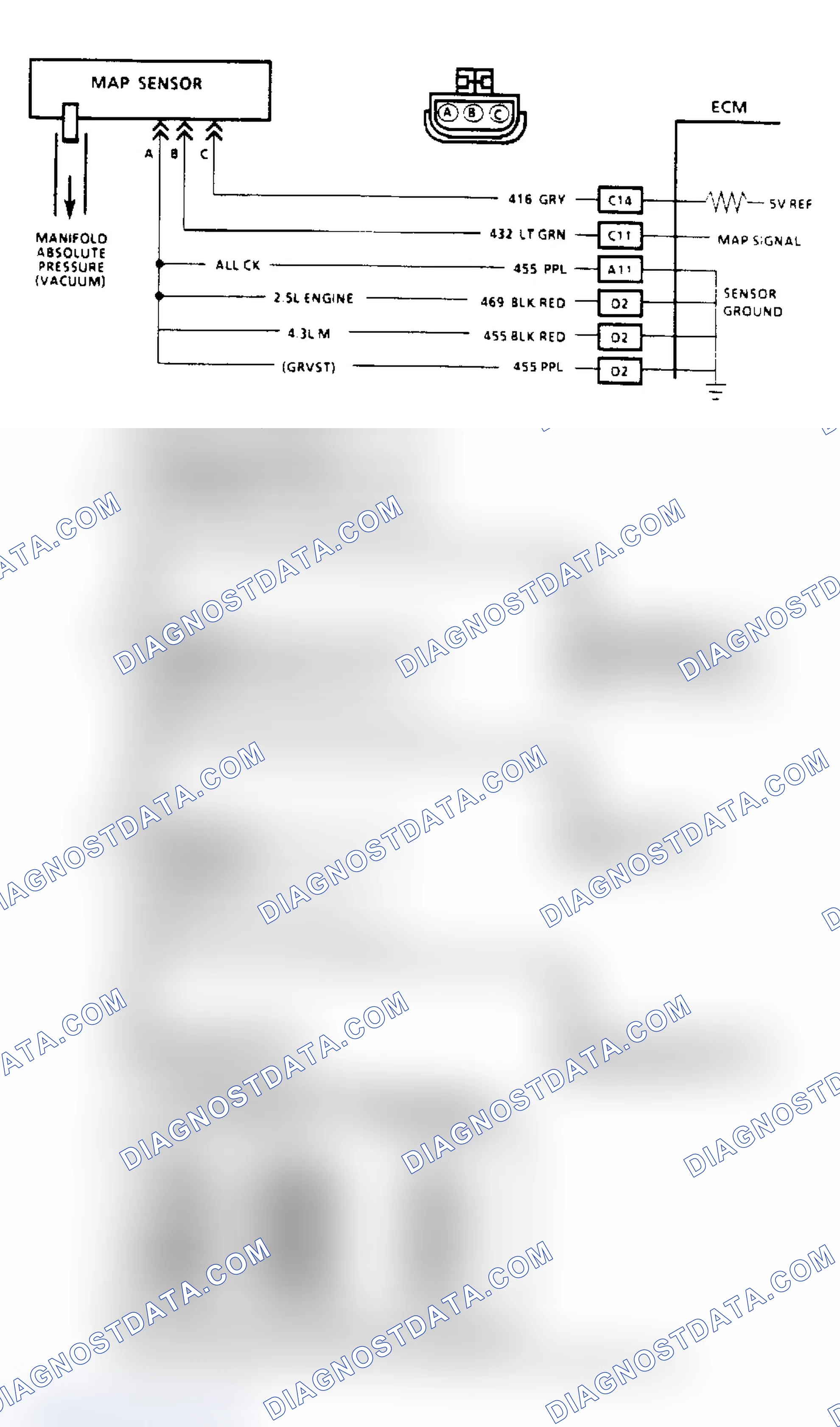 Scheme 67: Code 34, MAP Sensor (Signal Voltage Low)