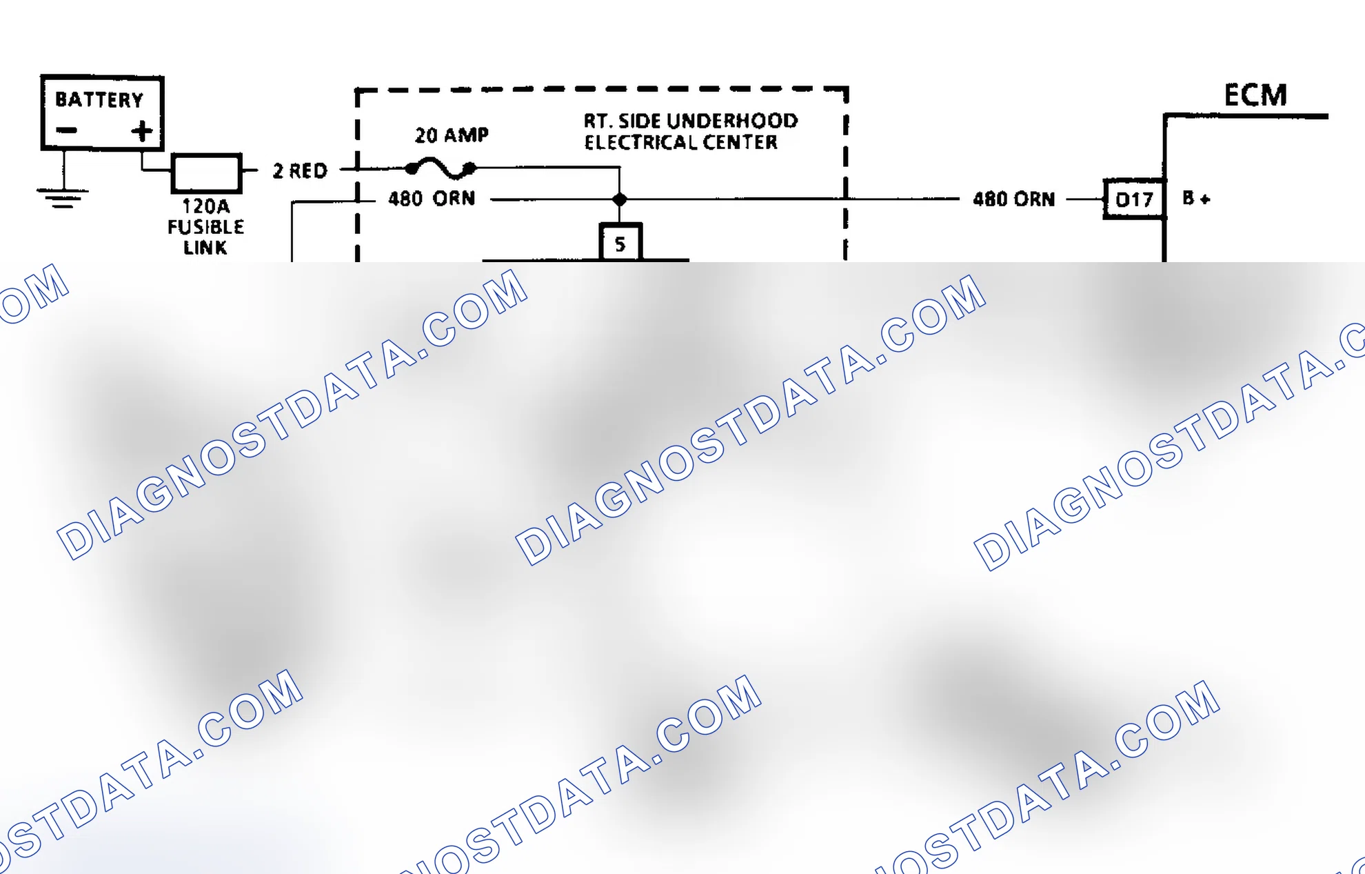 Scheme 207: Code 54, Schematic, Fuel Pump Voltage Low