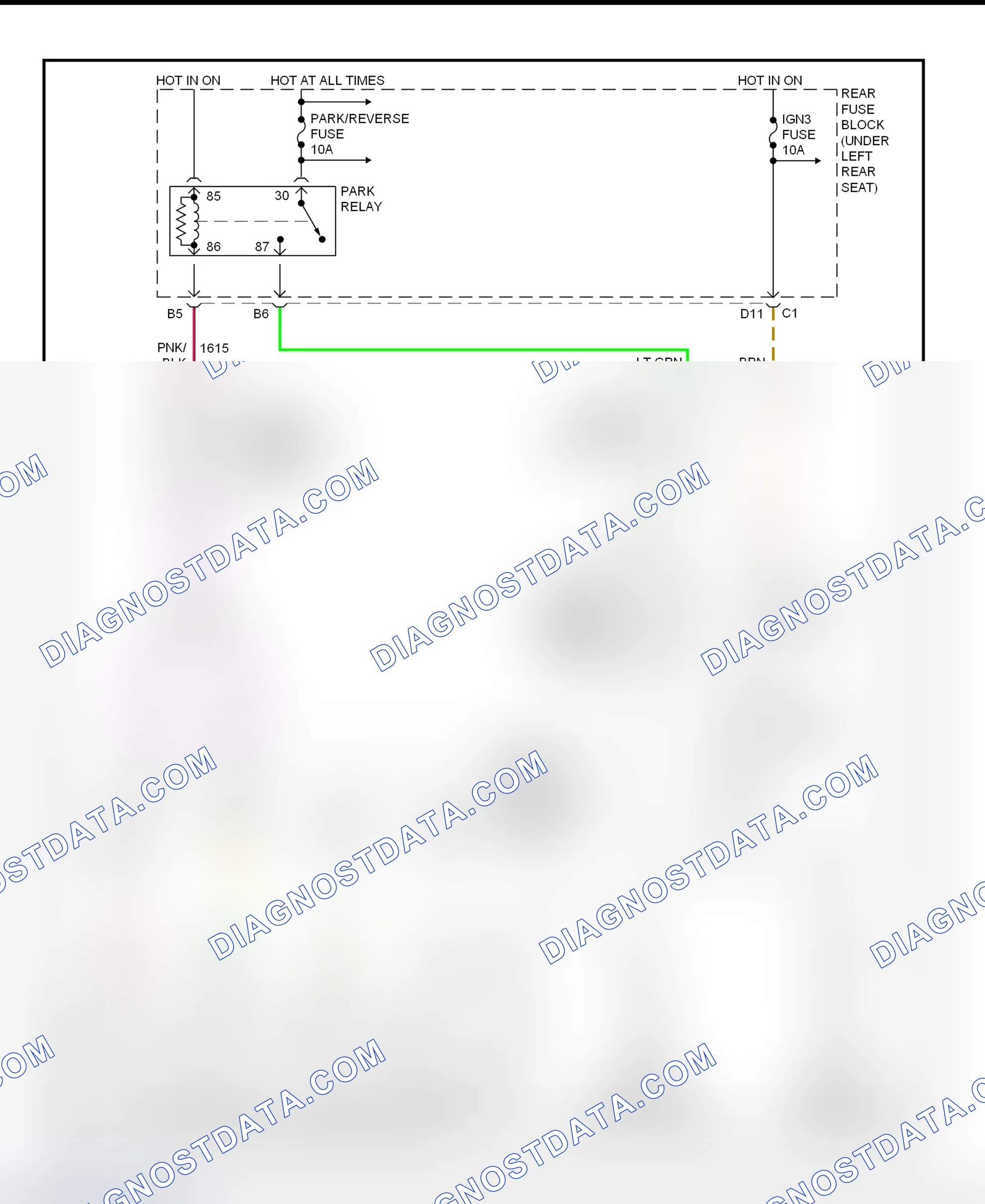 Fig. 38: Shift Interlock System Wiring Diagram (Deville - With Console Shift)