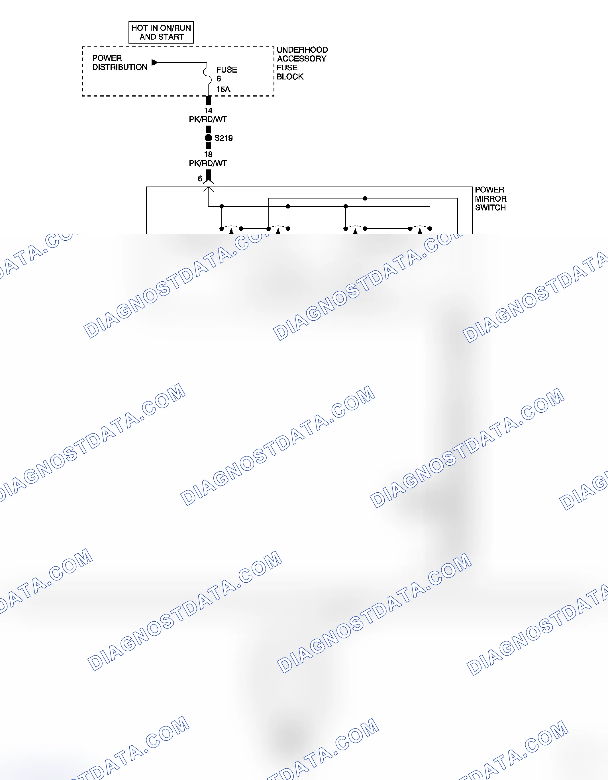 Scheme 14: *BOTH POWER MIRRORS INOPERATIVE
