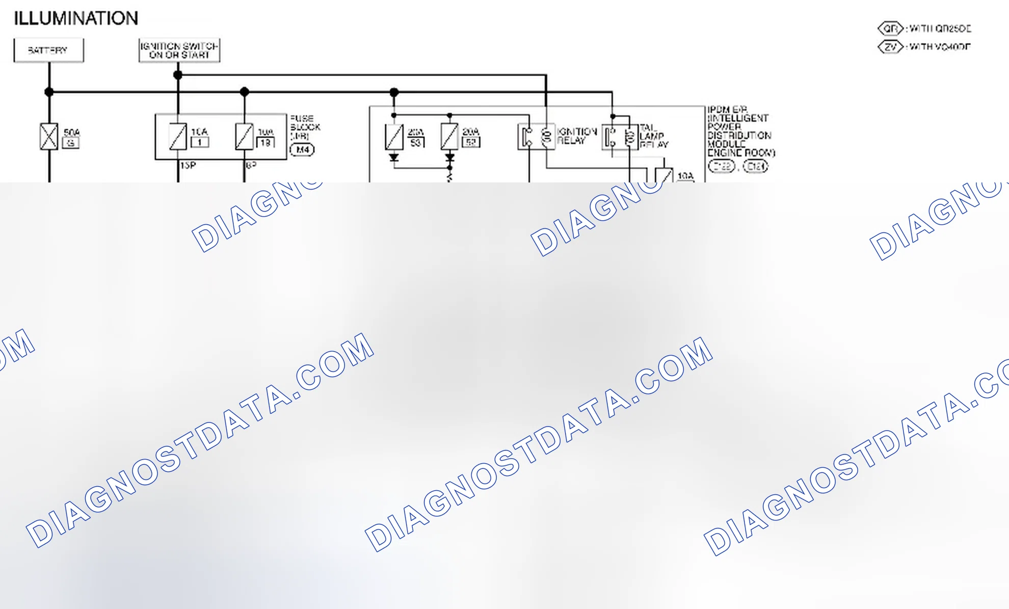 Scheme 361: Illumination: Wiring Diagram [with Power Door Locks]