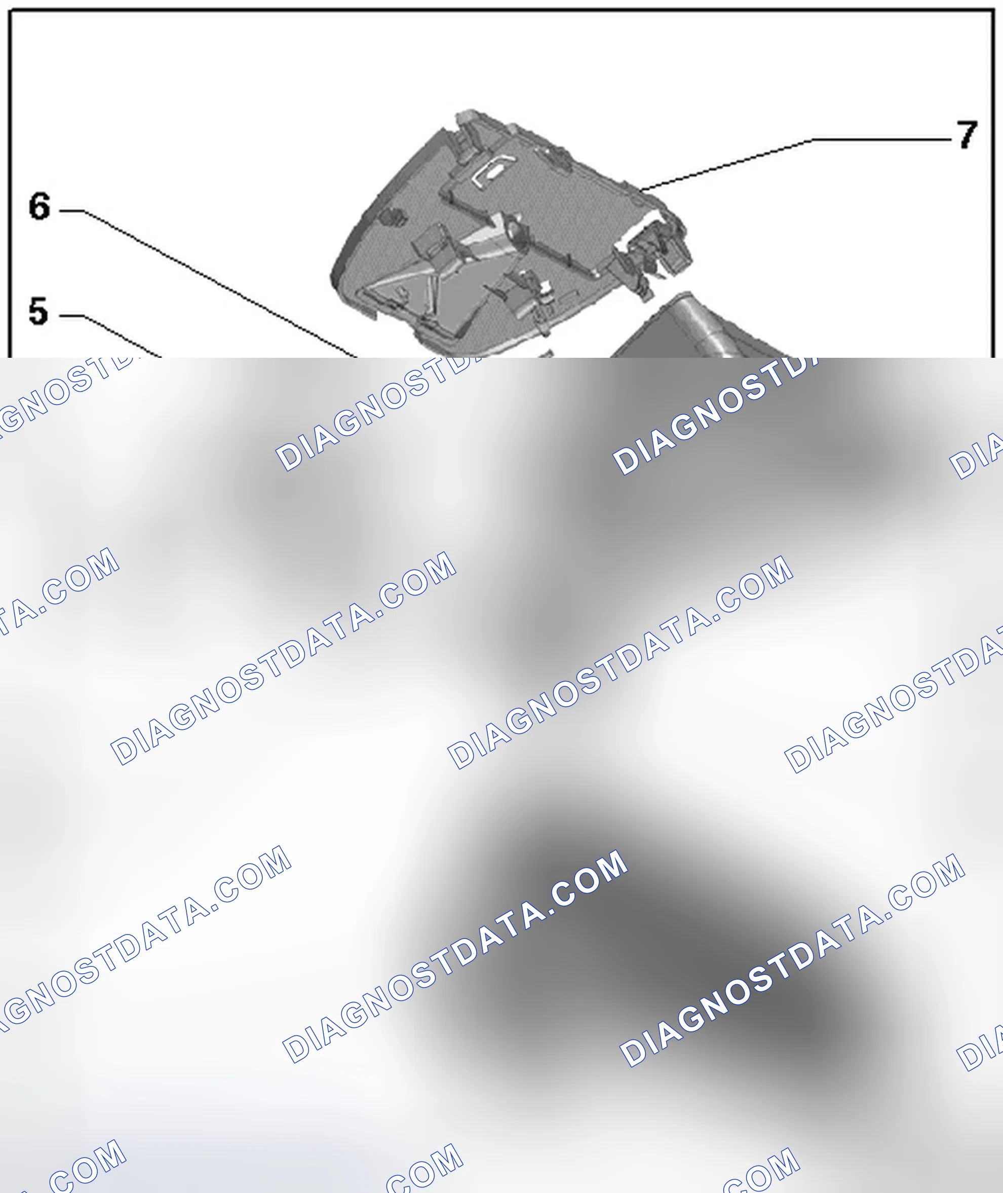 Scheme 8: INTERIOR REARVIEW MIRROR WITH LANE ASSIST ASSEMBLY OVERVIEW