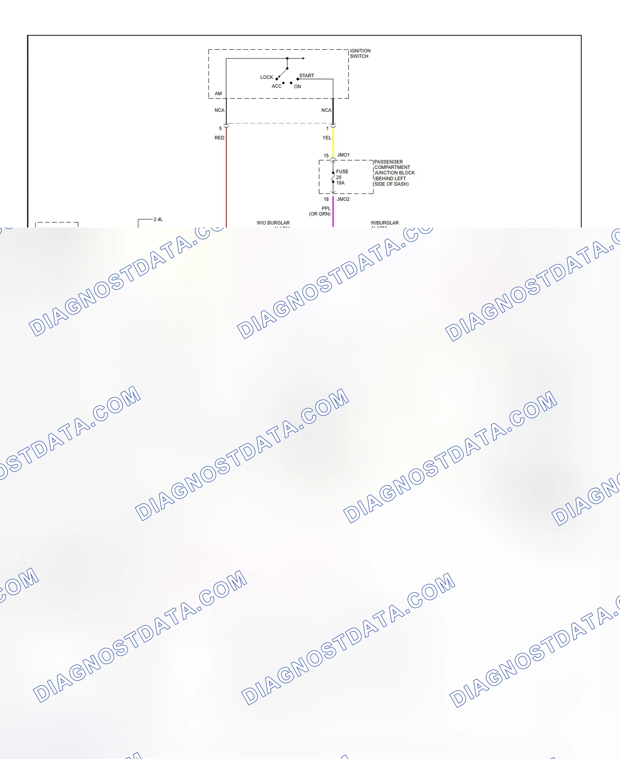 Scheme 4: Starting System Wiring Diagram (Sonata - M/T)
