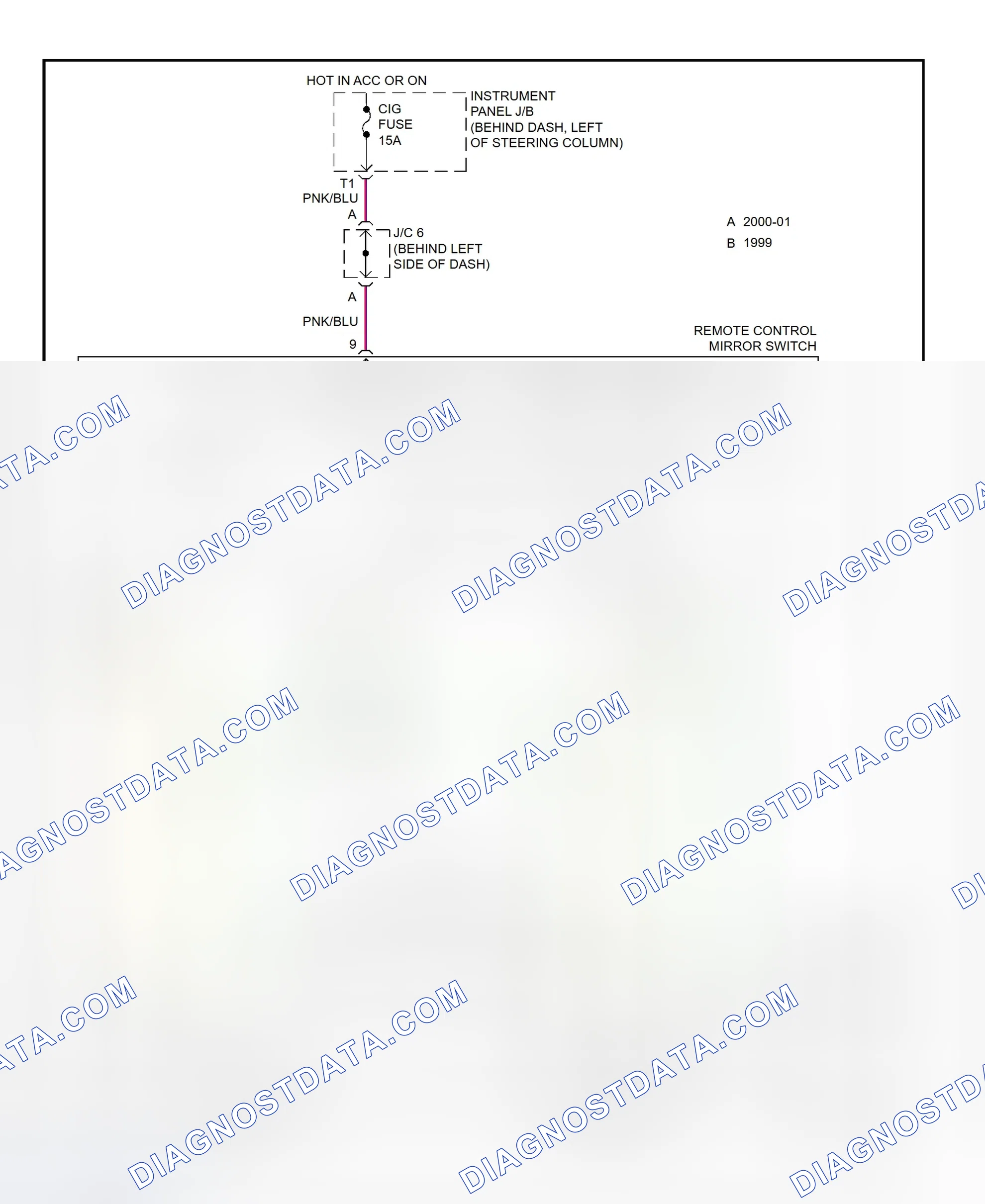 Scheme 20: Power Mirror System Wiring Diagram (Camry Solara)