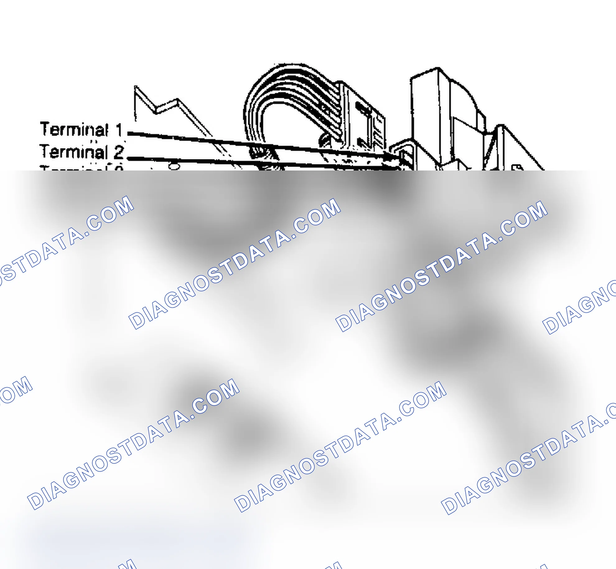 Scheme 33: Ford Six-Port Fuel Selector Valve Terminals are not numbered on valve.