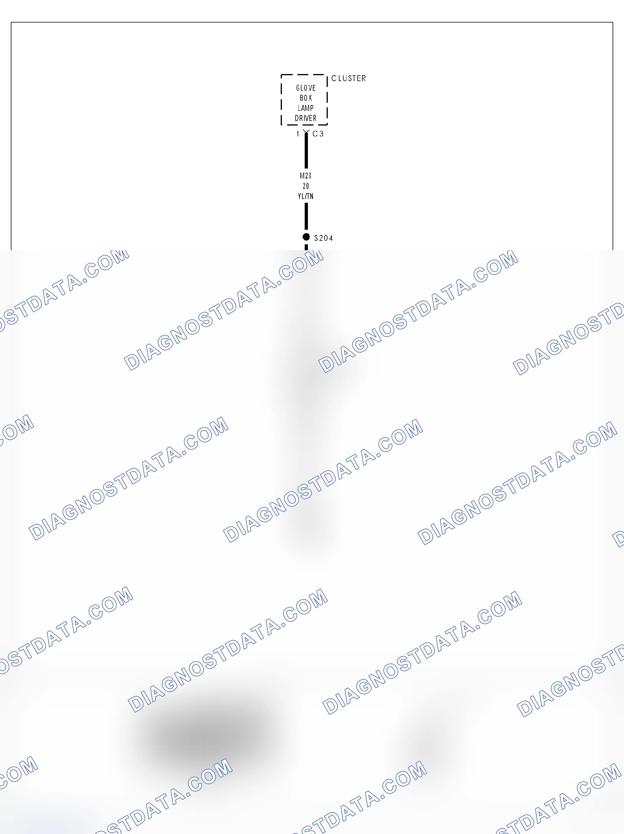 Scheme 3: B1623-GLOVEBOX/MAP LAMP OUTPUT CIRCUIT SHORT TO GROUND