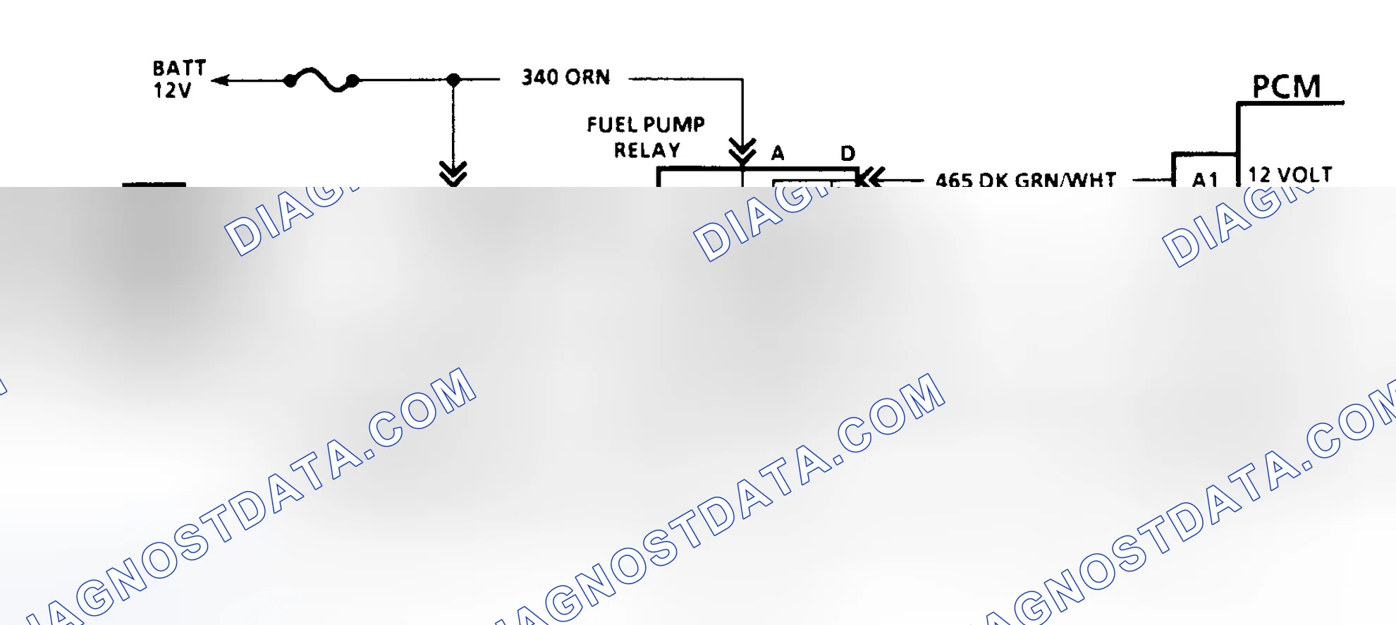 Scheme 141: Code 54 Schematic (G Series W/4L80-E Trans.) Fuel Pump Circuit