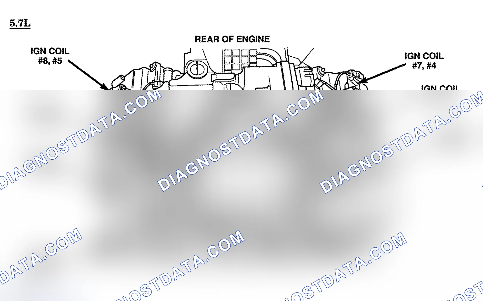 Scheme 294: IGNITION COILS LOCATION (5.7L)