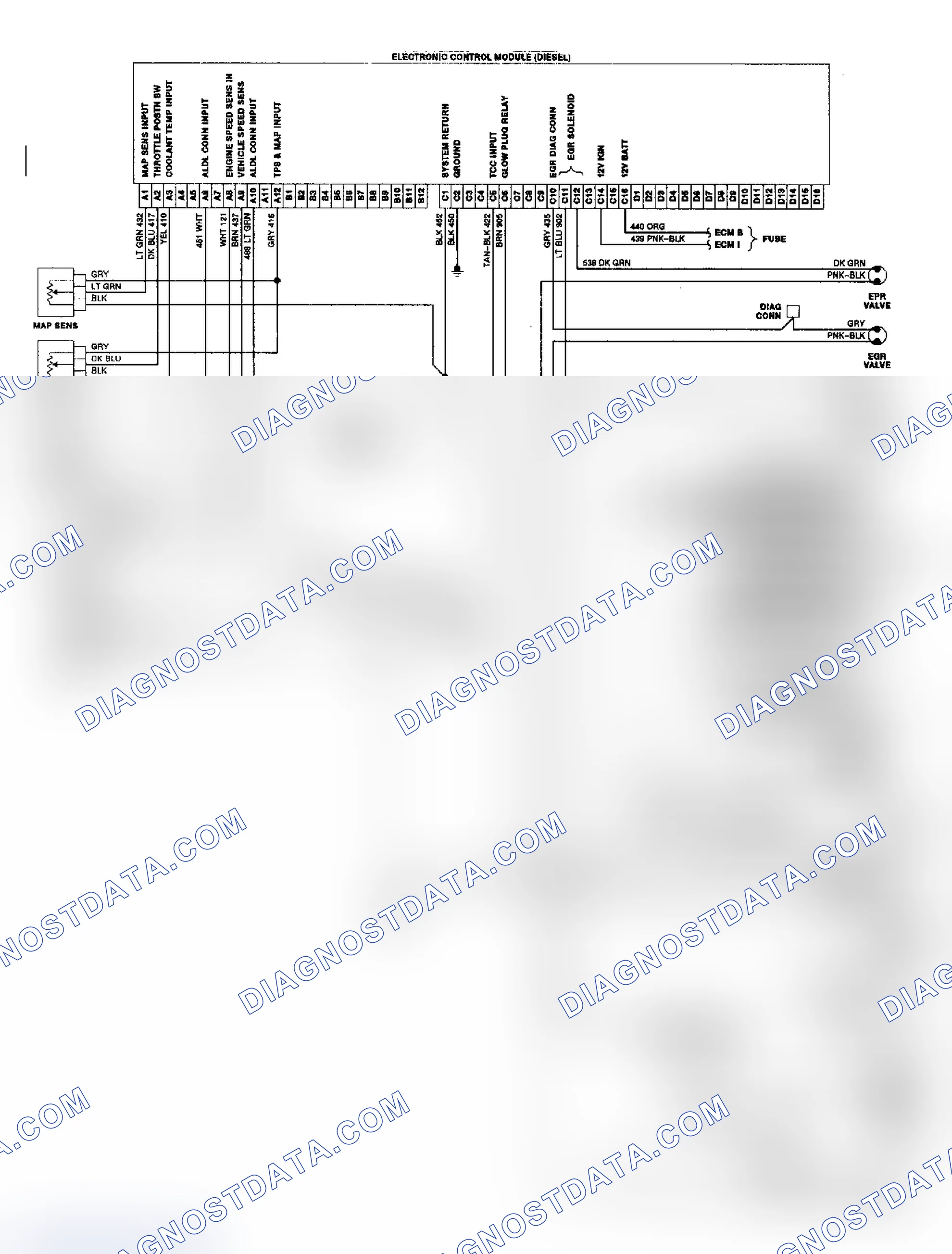 Scheme 8: Diesel Electronic Control System Wiring Diagram ("G" Series)