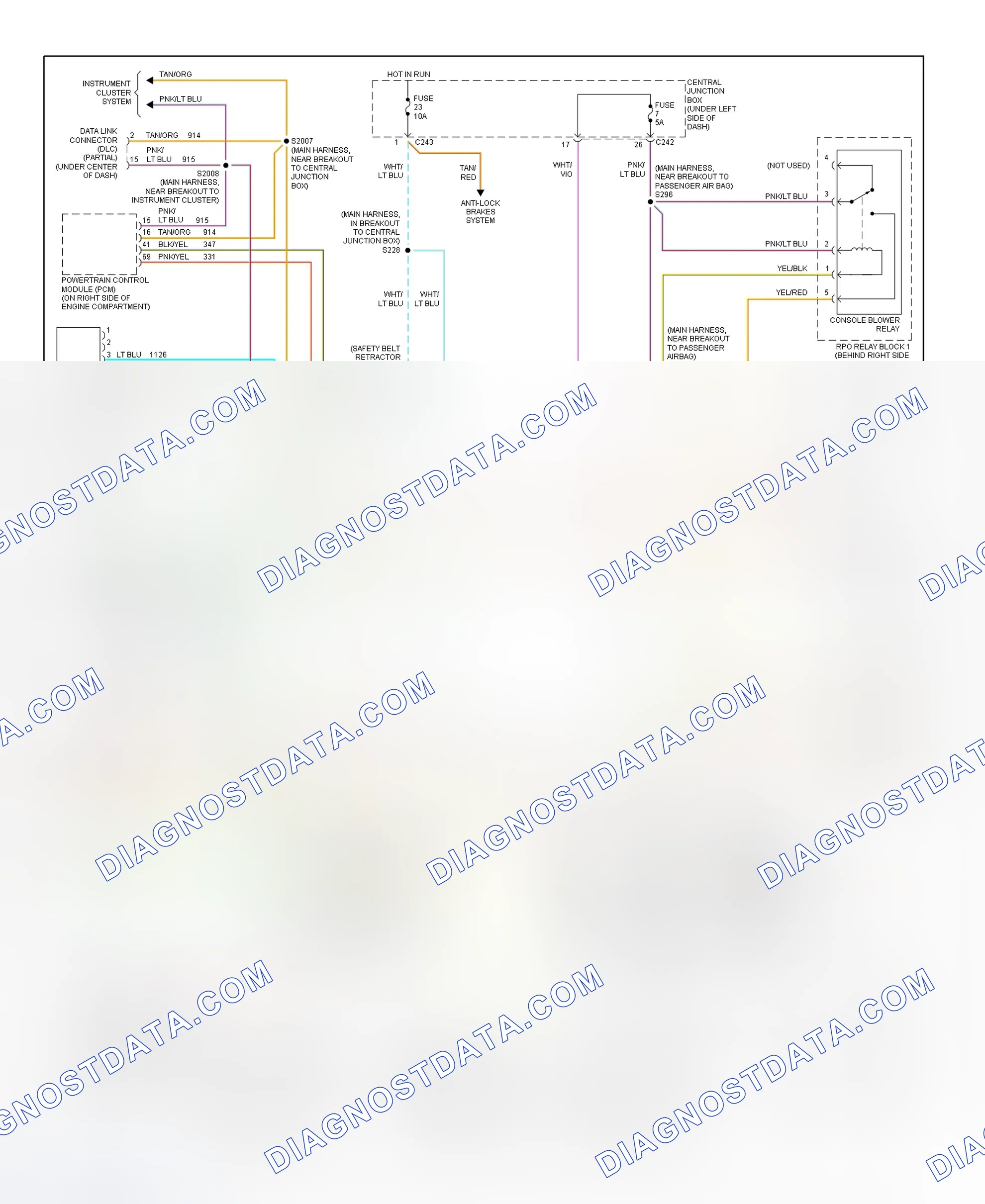 Scheme 29: Automatic A/C-Heater System Wiring Diagram (2001 Expedition - 2 Of 3)