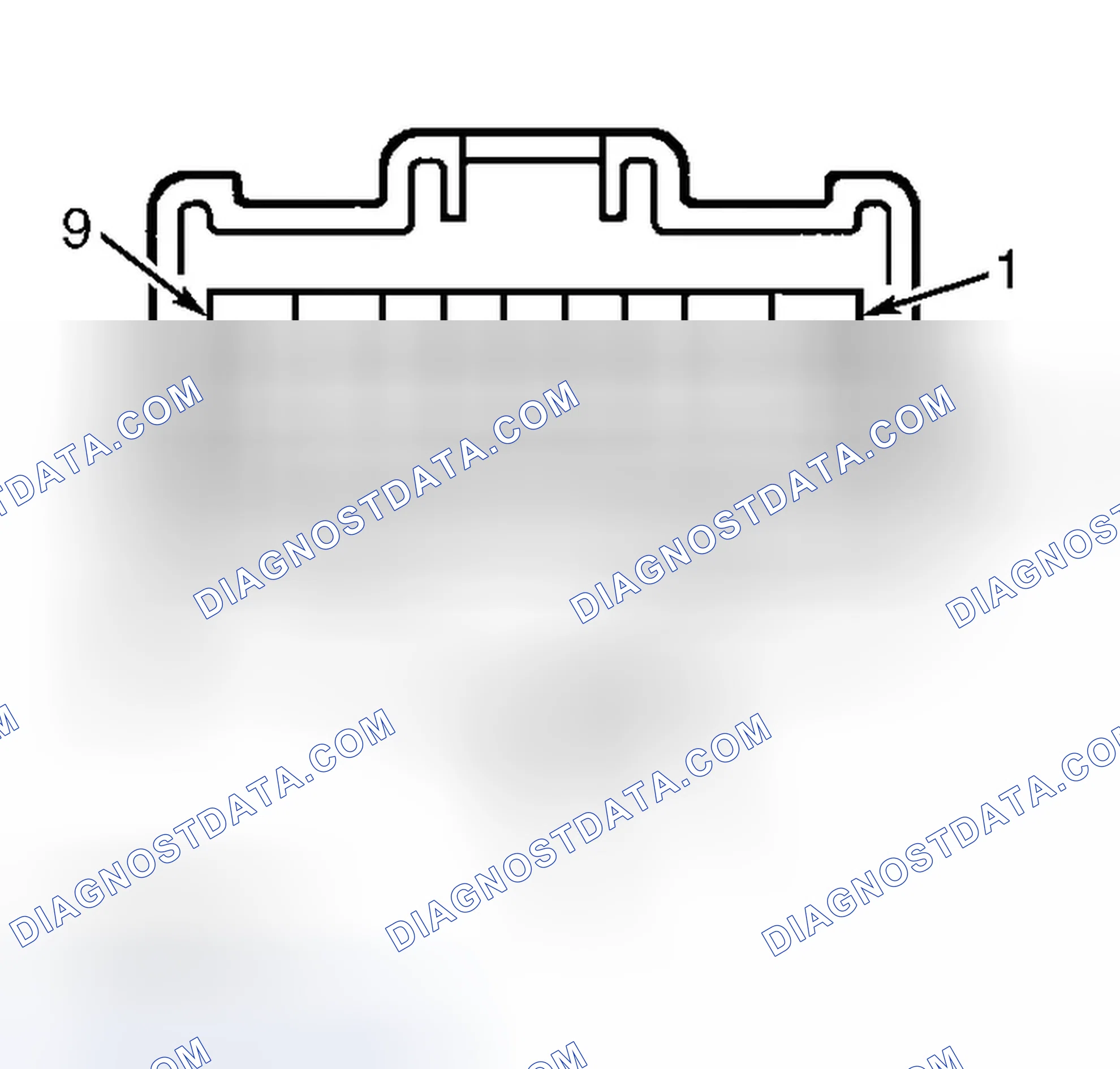 Scheme 9: Combination Switch Harness Connector Terminals (GS300 & GS430)