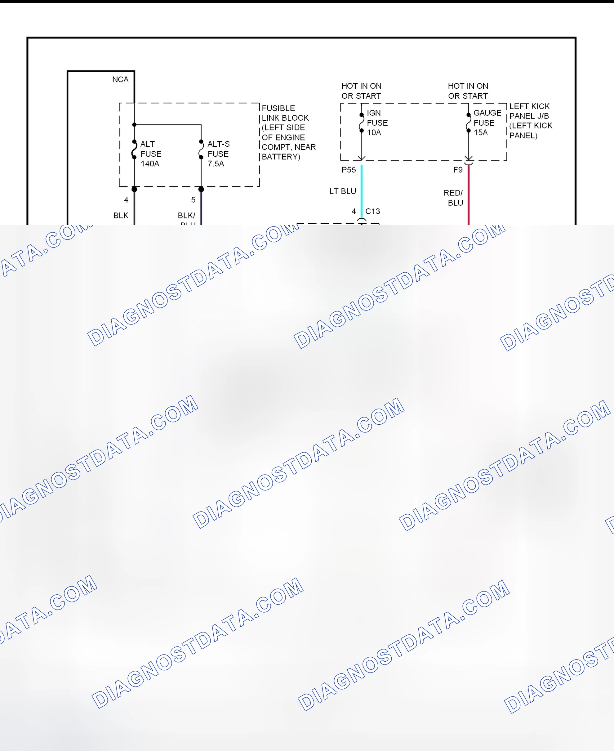 Scheme 8: Charging System Wiring Diagram (Land Cruiser)