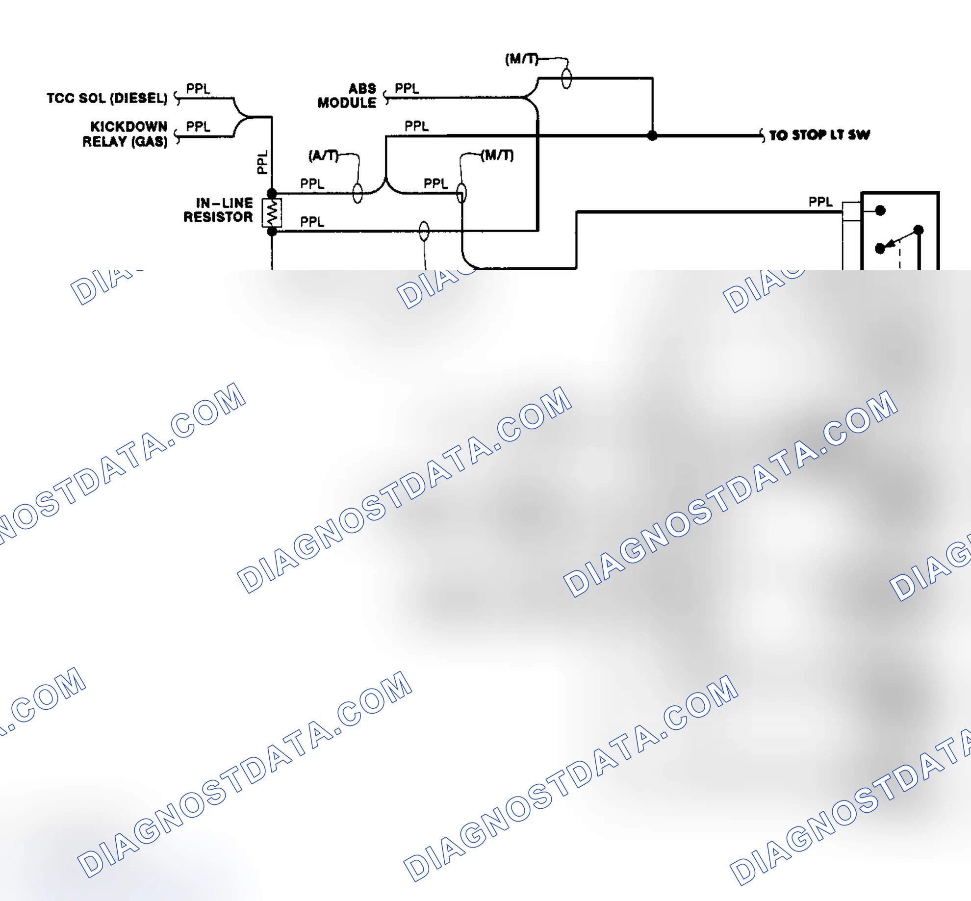 Scheme 4: Transfer Case Circuit (1990)