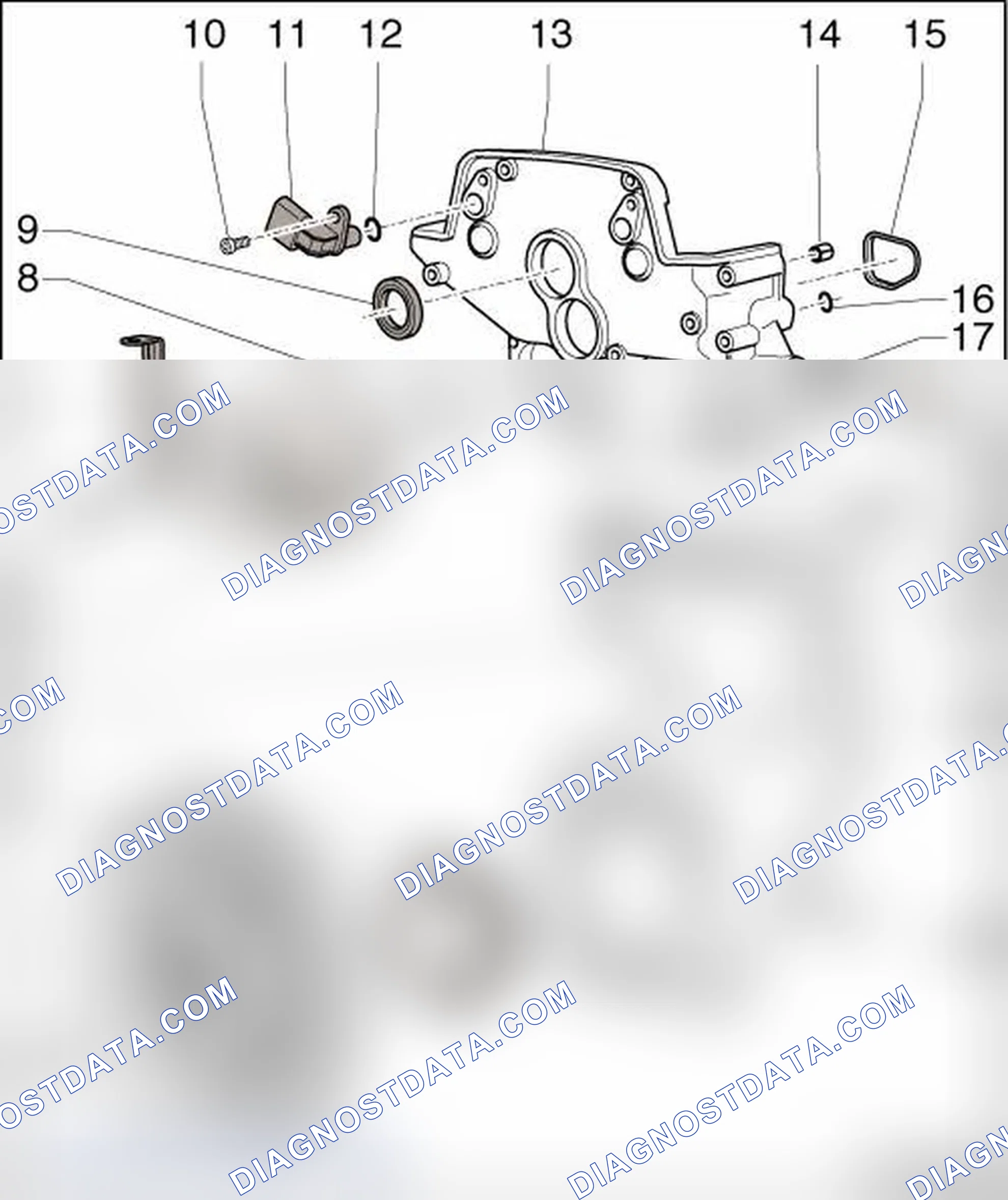 Scheme 6: TIMING CHAIN COVERS ASSEMBLY OVERVIEW