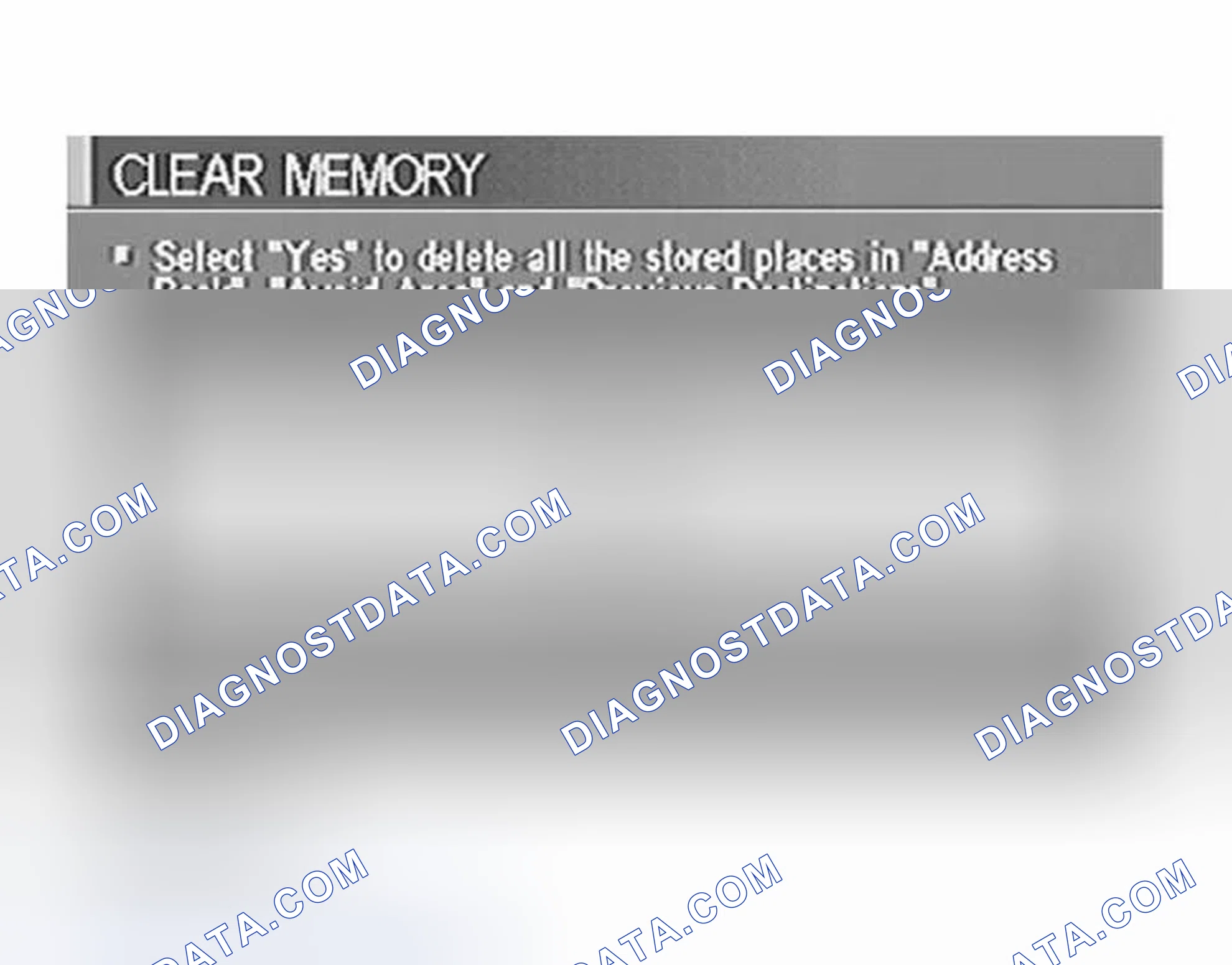 Scheme 243: "CLEAR MEMORY" MODE