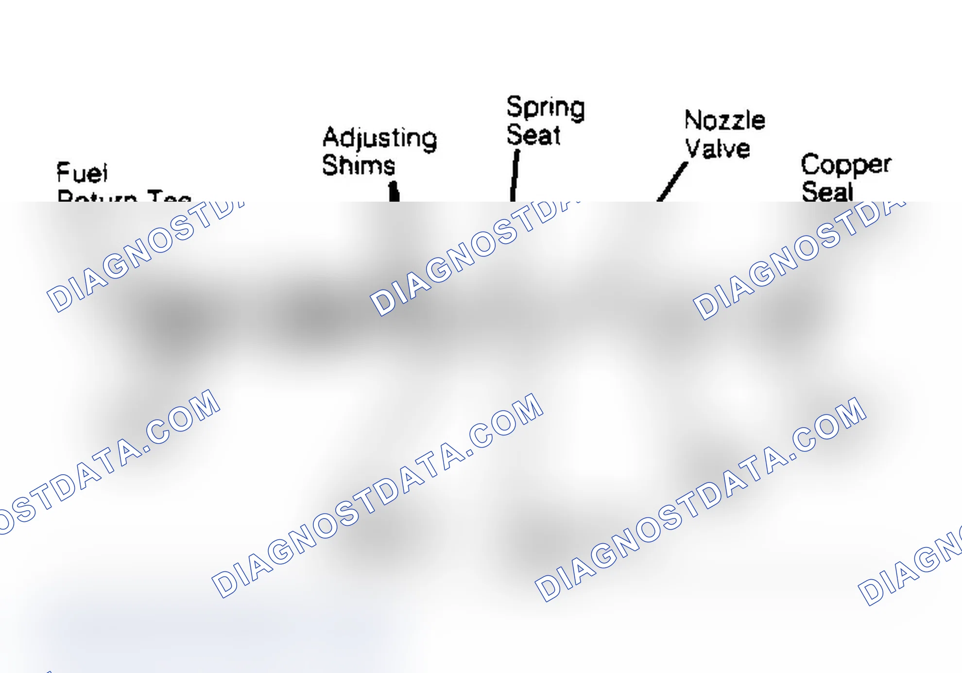 Scheme 37: Ford Diesel Injector Injector must be free of dirt prior to reassembly.