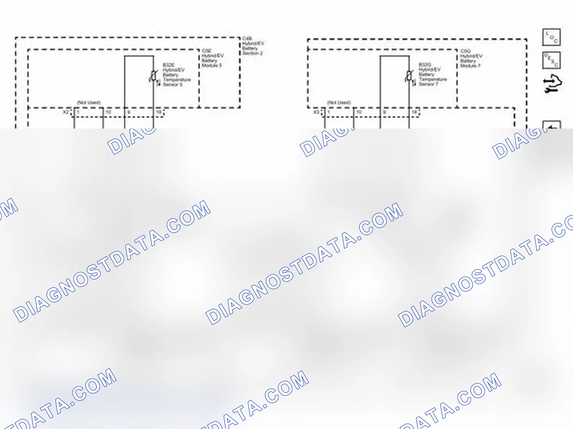 Scheme 107: Hybrid/EV Battery Modules - Temperature Sensors 5 through 9