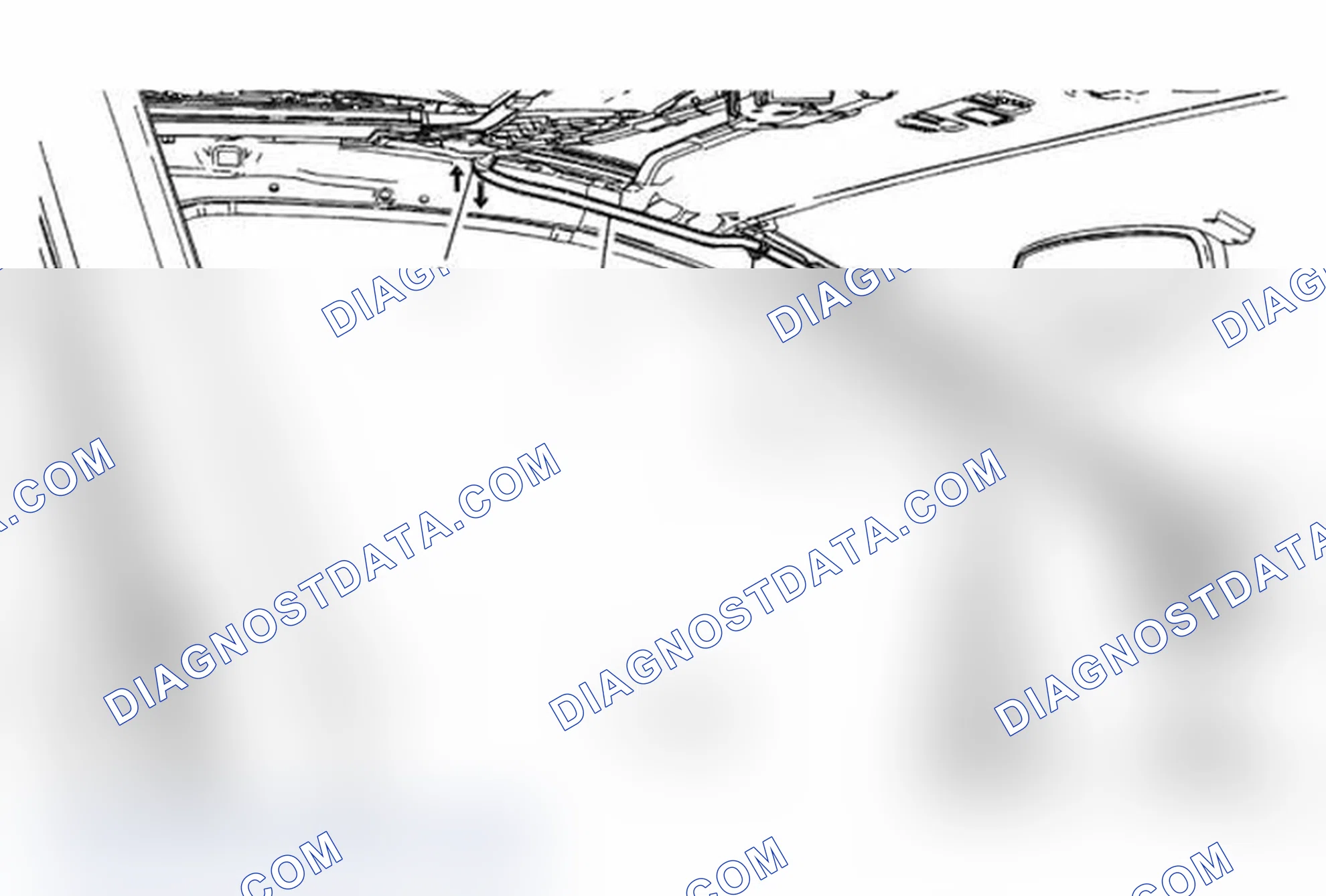Scheme 5: Sunroof Housing Front Drain Hose Replacement