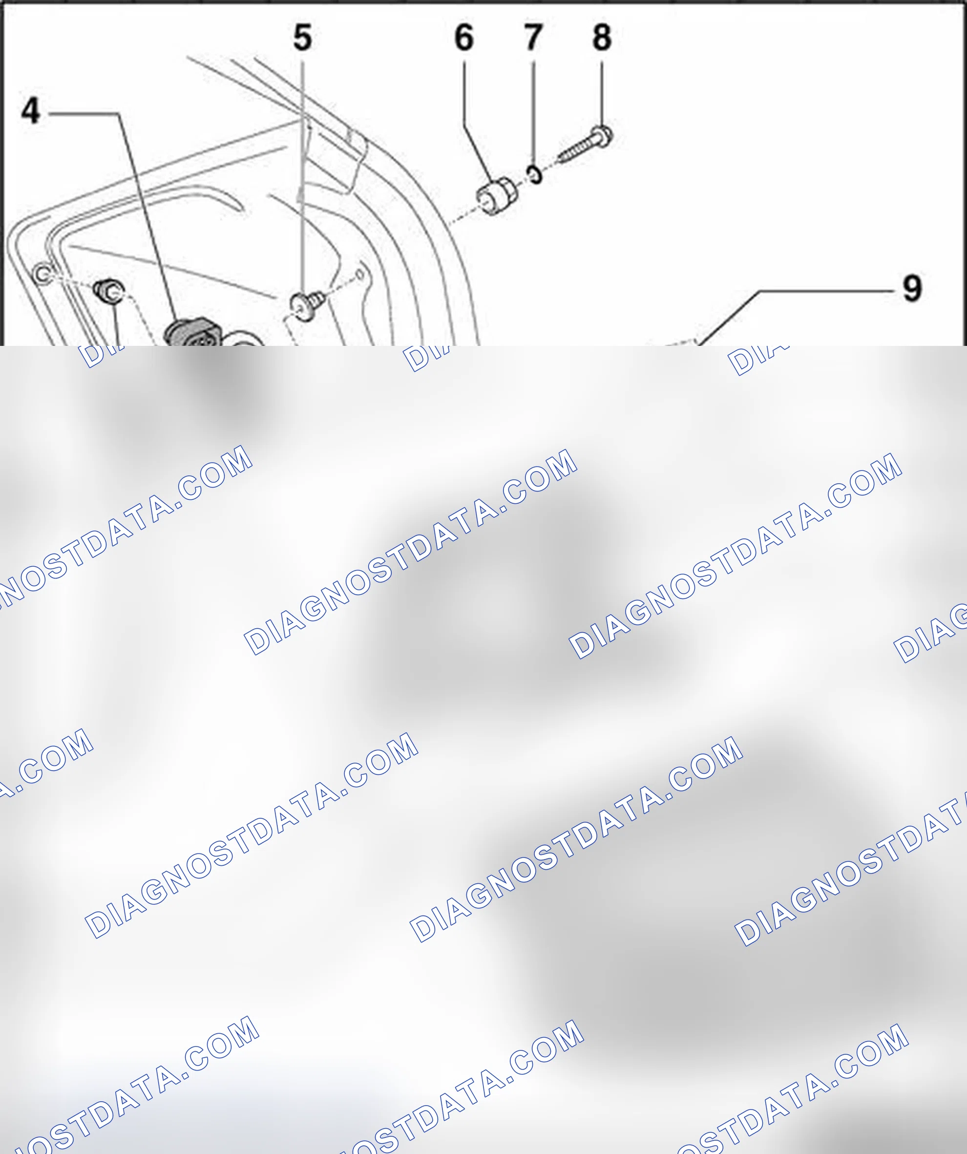 Scheme 252: Rear lights - Sedan, assembly