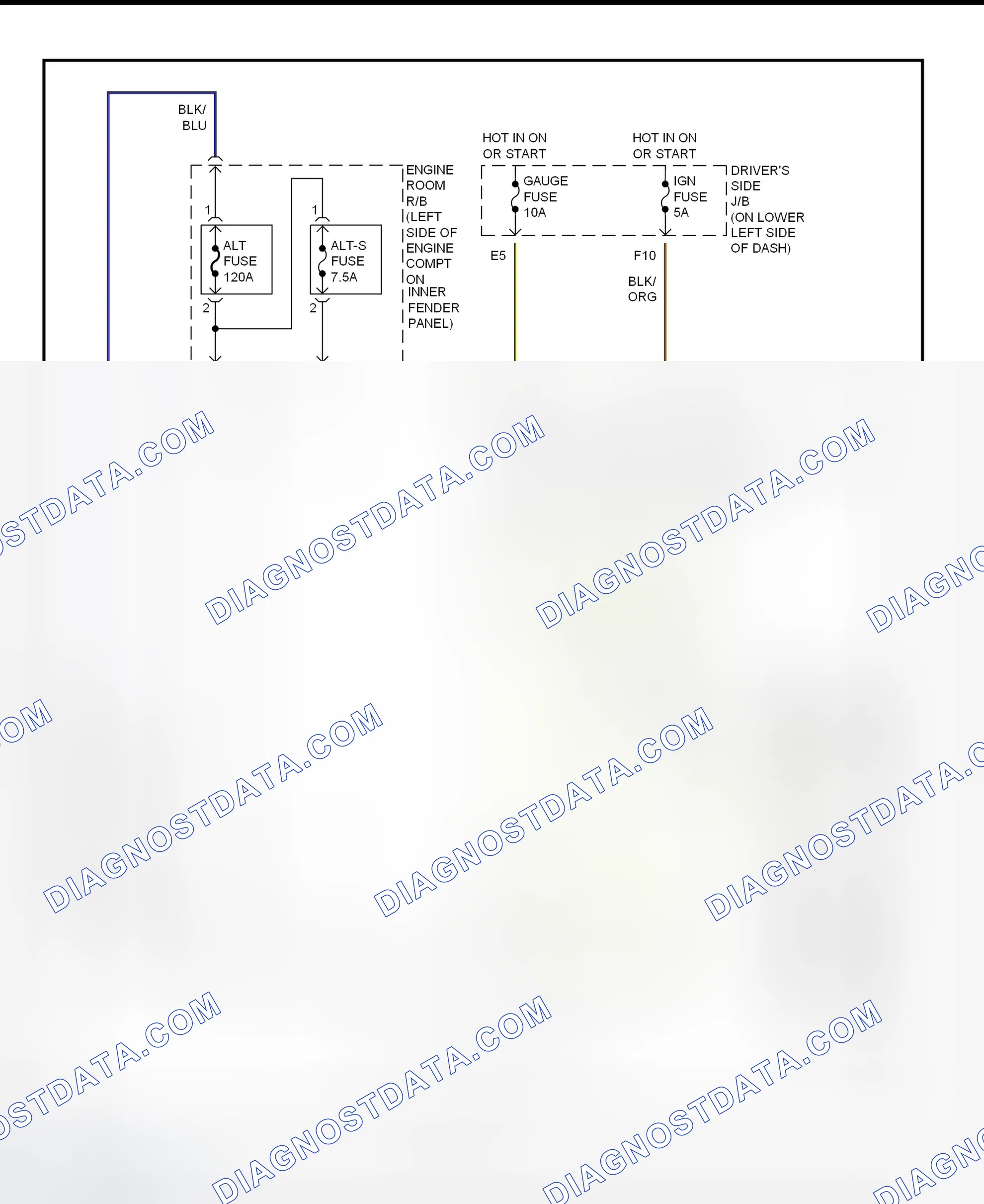 Scheme 14: Charging System Wiring Diagram (Tundra)