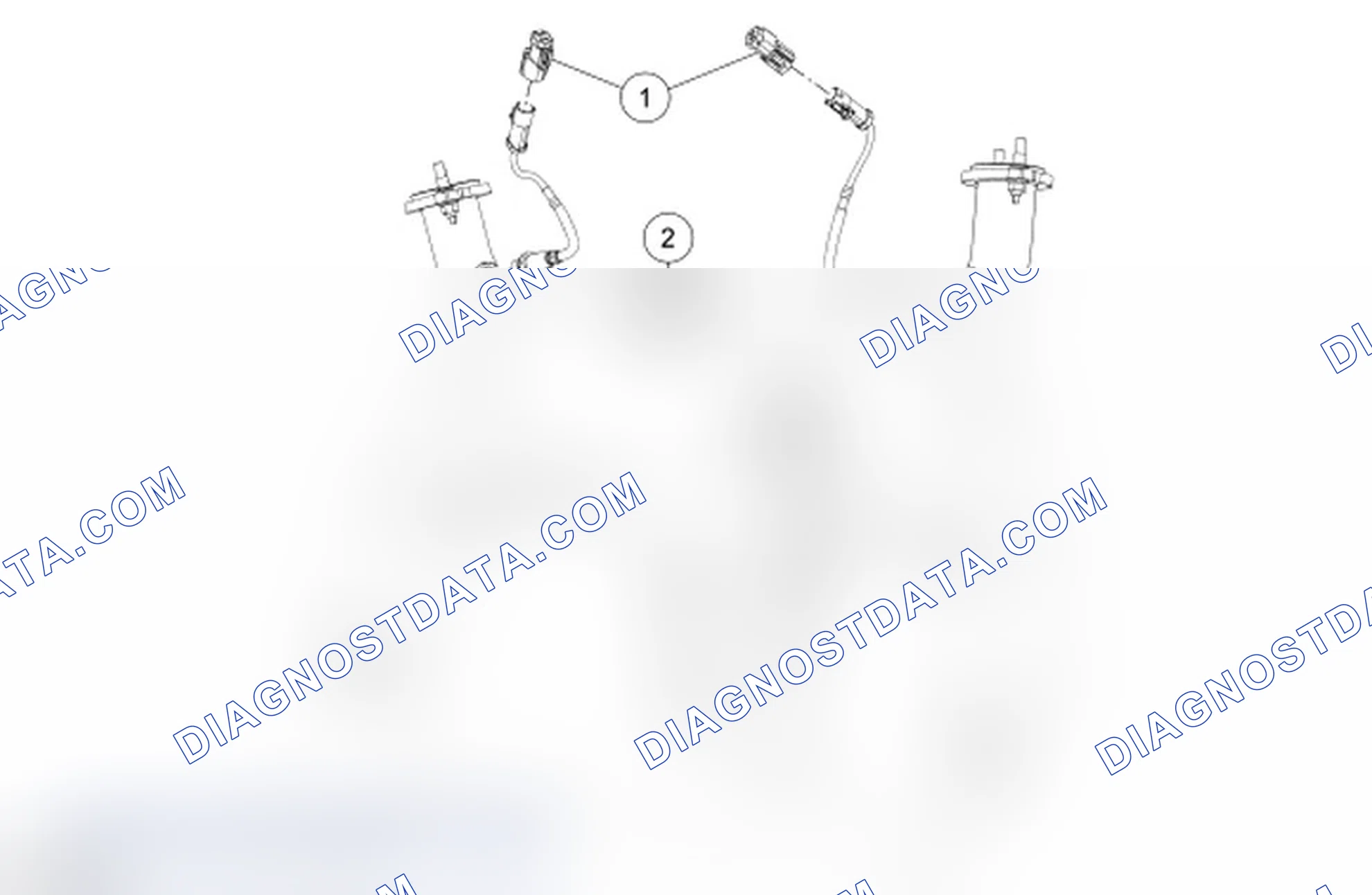 Scheme 15: Heated Oxygen Sensor (HO2S) and Catalyst Monitor Sensor - Exploded View, 4.6L (3V)