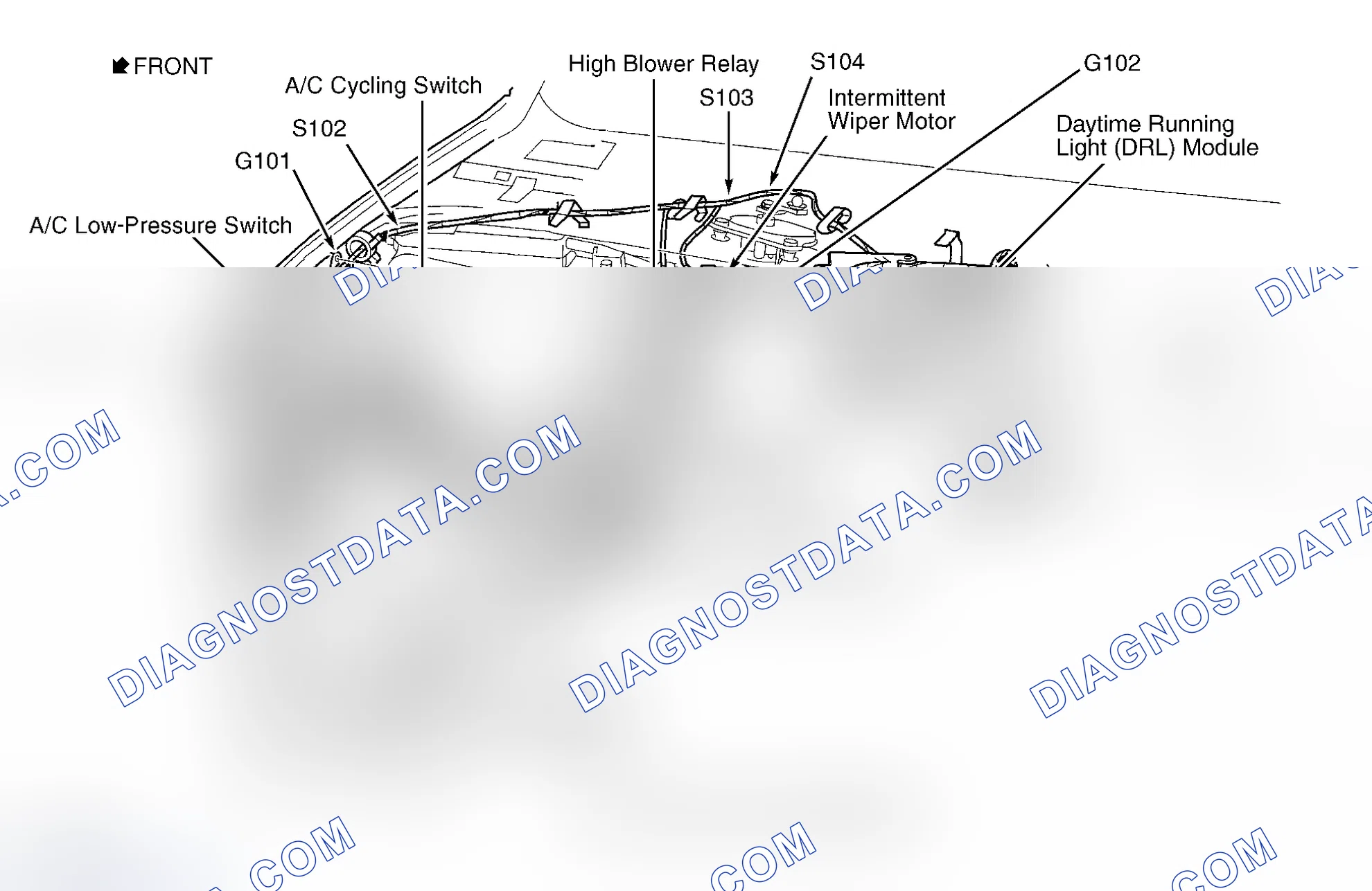 Scheme 5: Right Side Of Engine Compartment