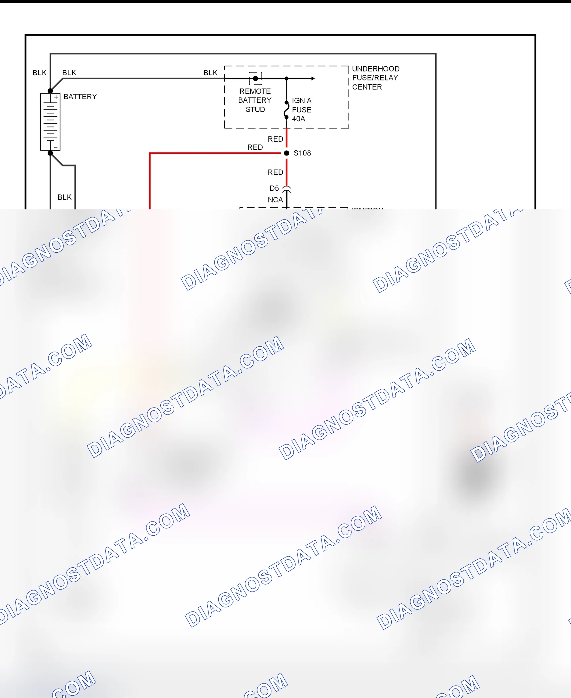 Fig. 12: Starting System Wiring Diagram (Astro & Safari)
