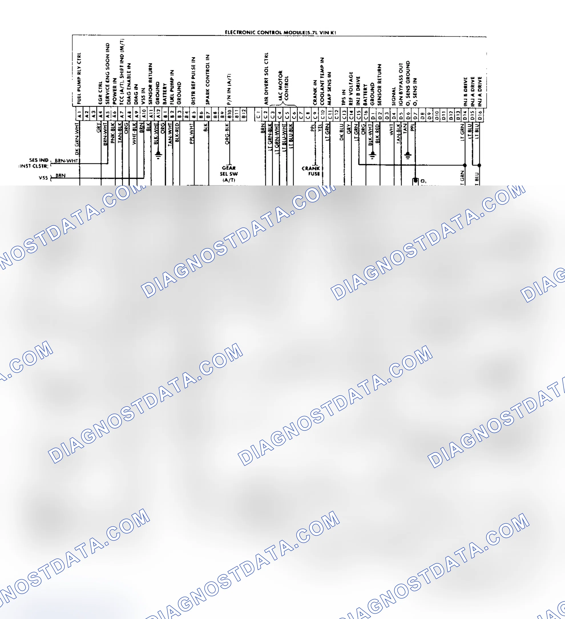 Scheme 161: "P" Series Vans (5.7L) Wiring Diagram