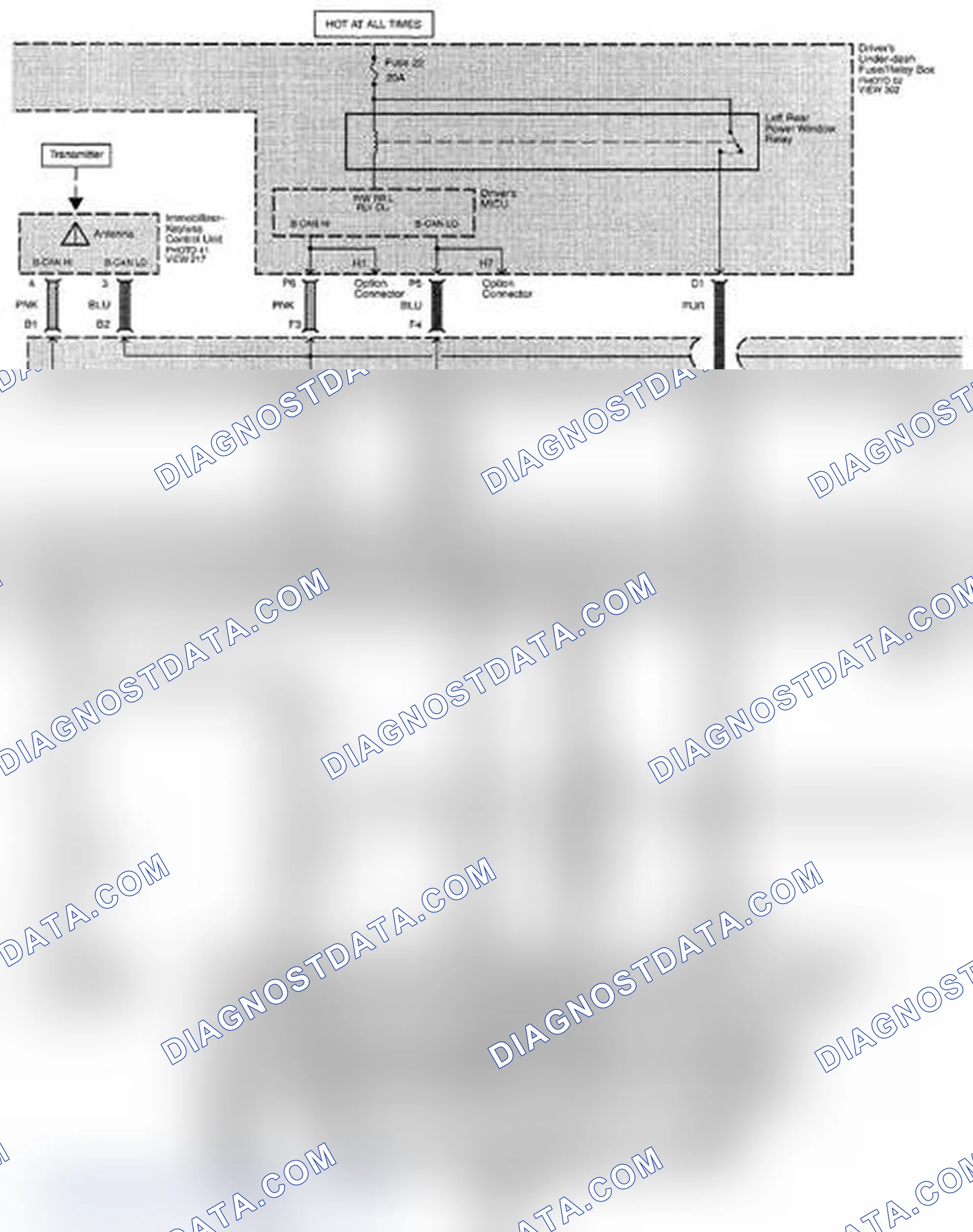 Scheme 260: Power Windows Circuit Diagram (Page 120-1)