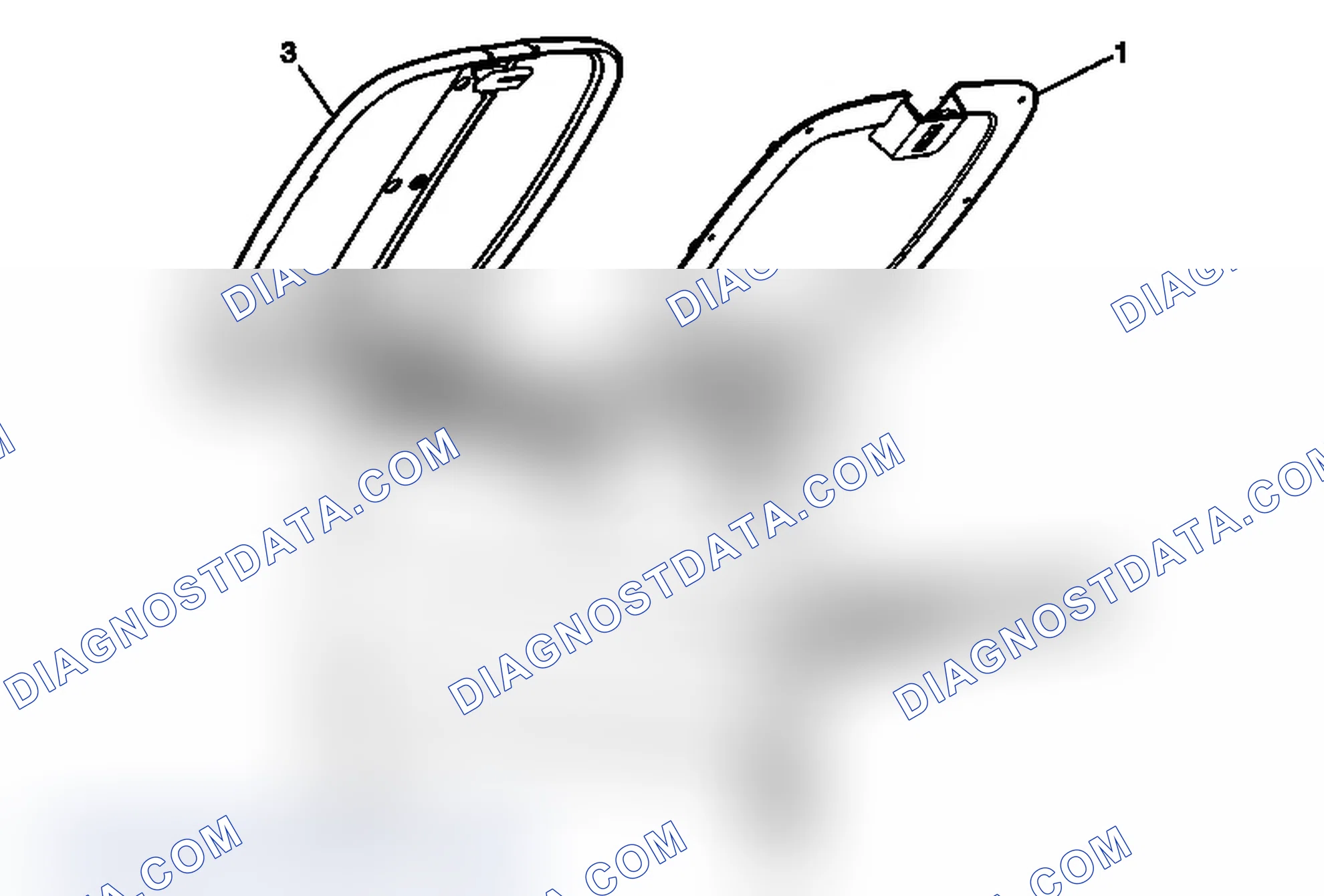 Scheme 170: Front Floor Console Compartment Door Panel Replacement (Cadillac)