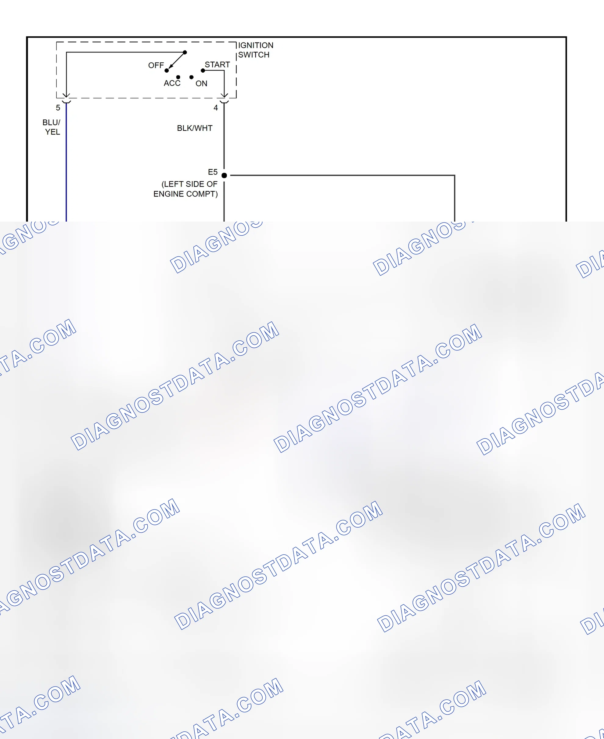 Fig. 26: Starting System Wiring Diagram (Highlander)