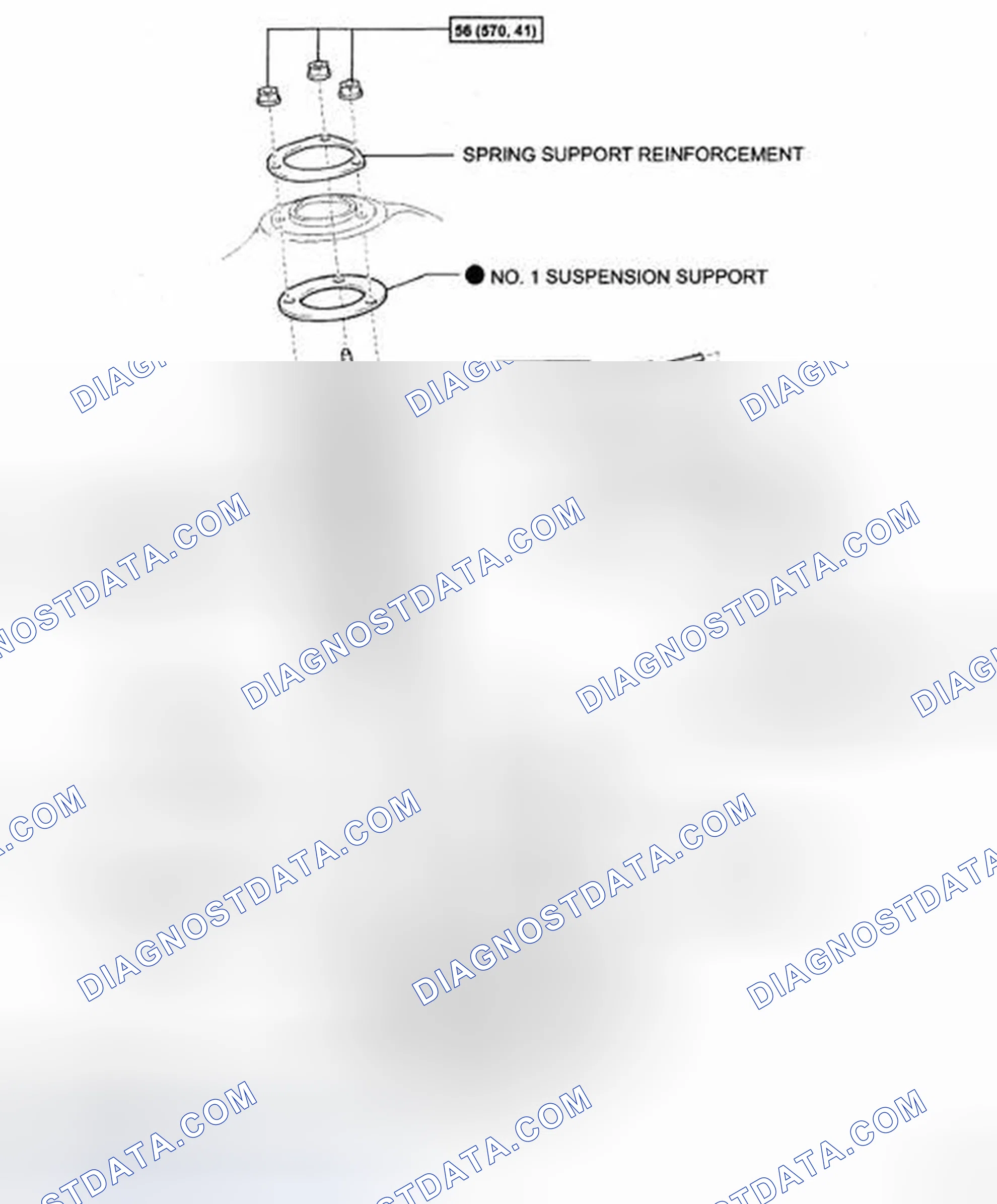 Fig. 25: Identifying Front Upper Suspension Arm Components With Torque Specifications