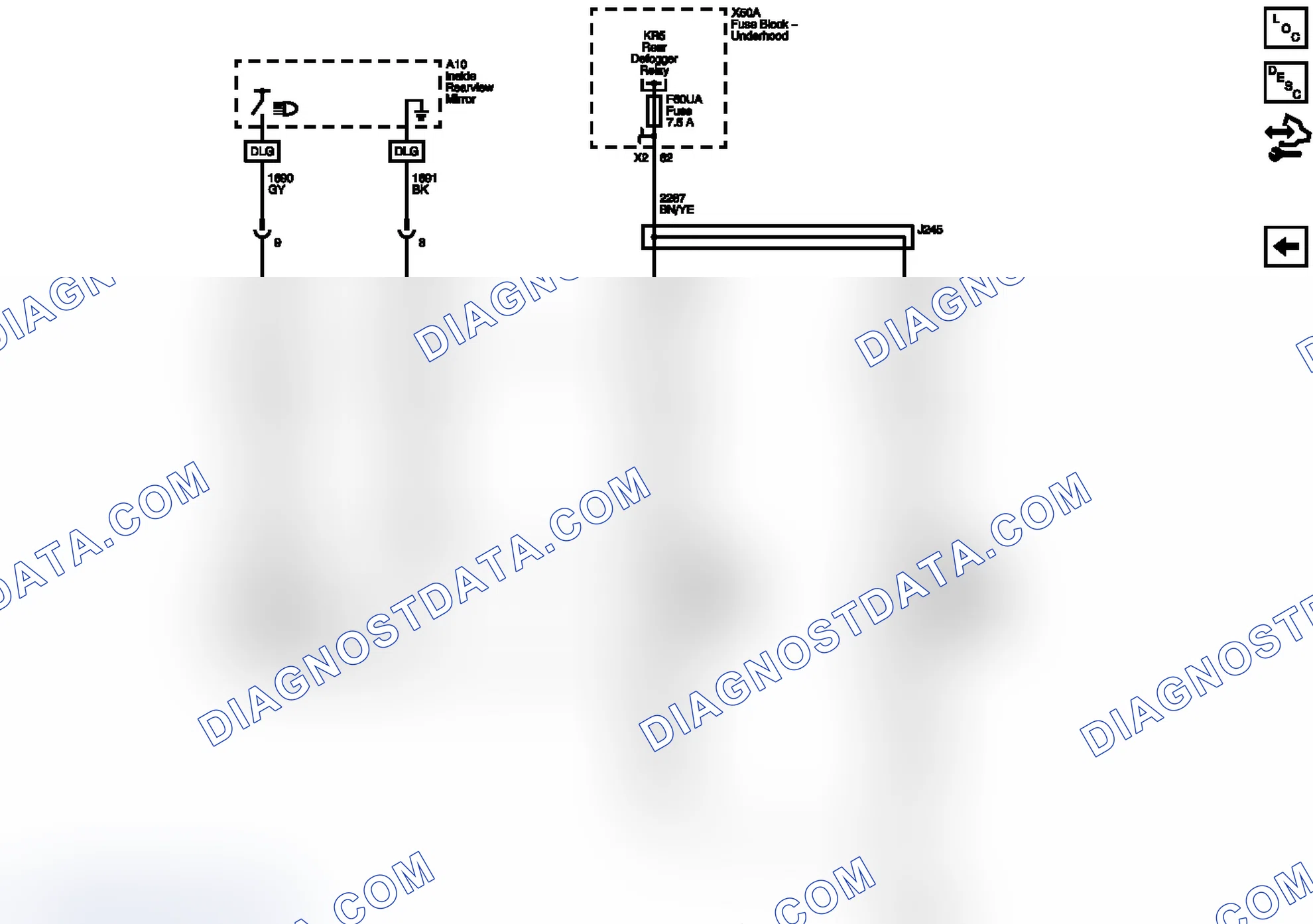 Scheme 5: Heated Mirrors And Automatic Day/Night Mirror (DLG)