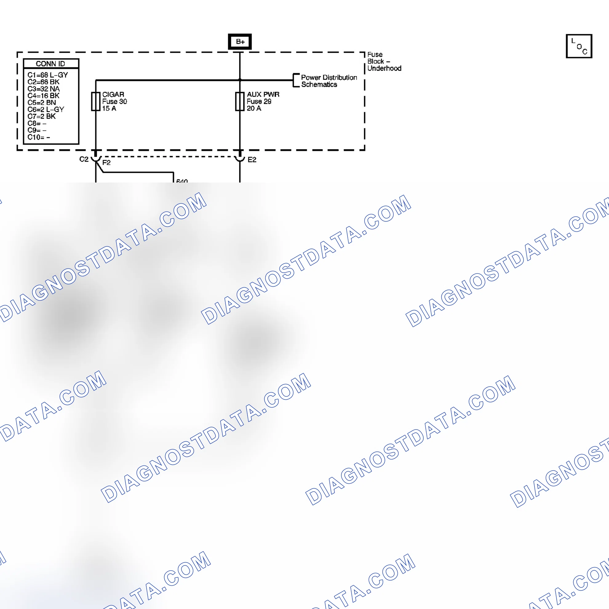 Scheme 74: Cigar Lighter/Auxiliary Outlets Schematics
