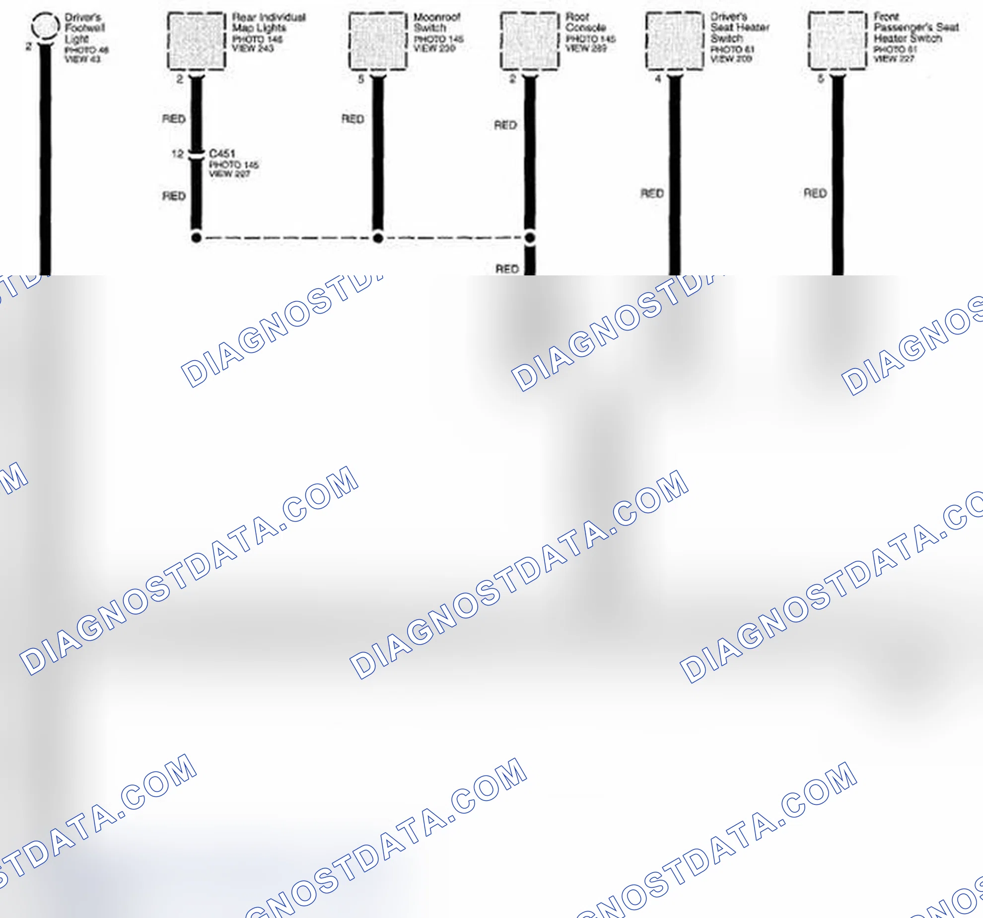 Scheme 165: Illumination (Negative) Circuit Diagram - LEDs (Page 15-11)