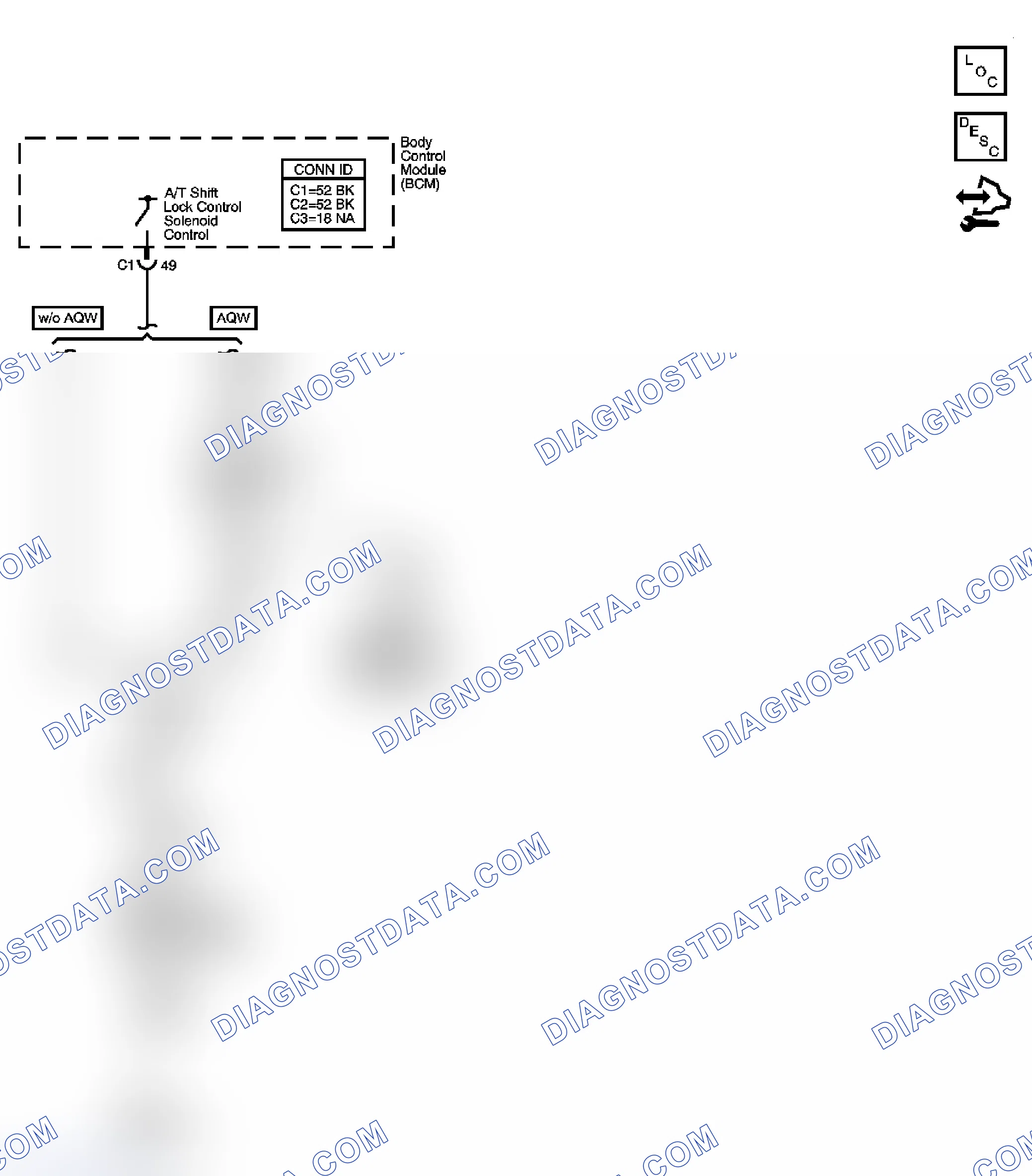 Scheme 68: Automatic Transmission Shift Lock Control Schematics