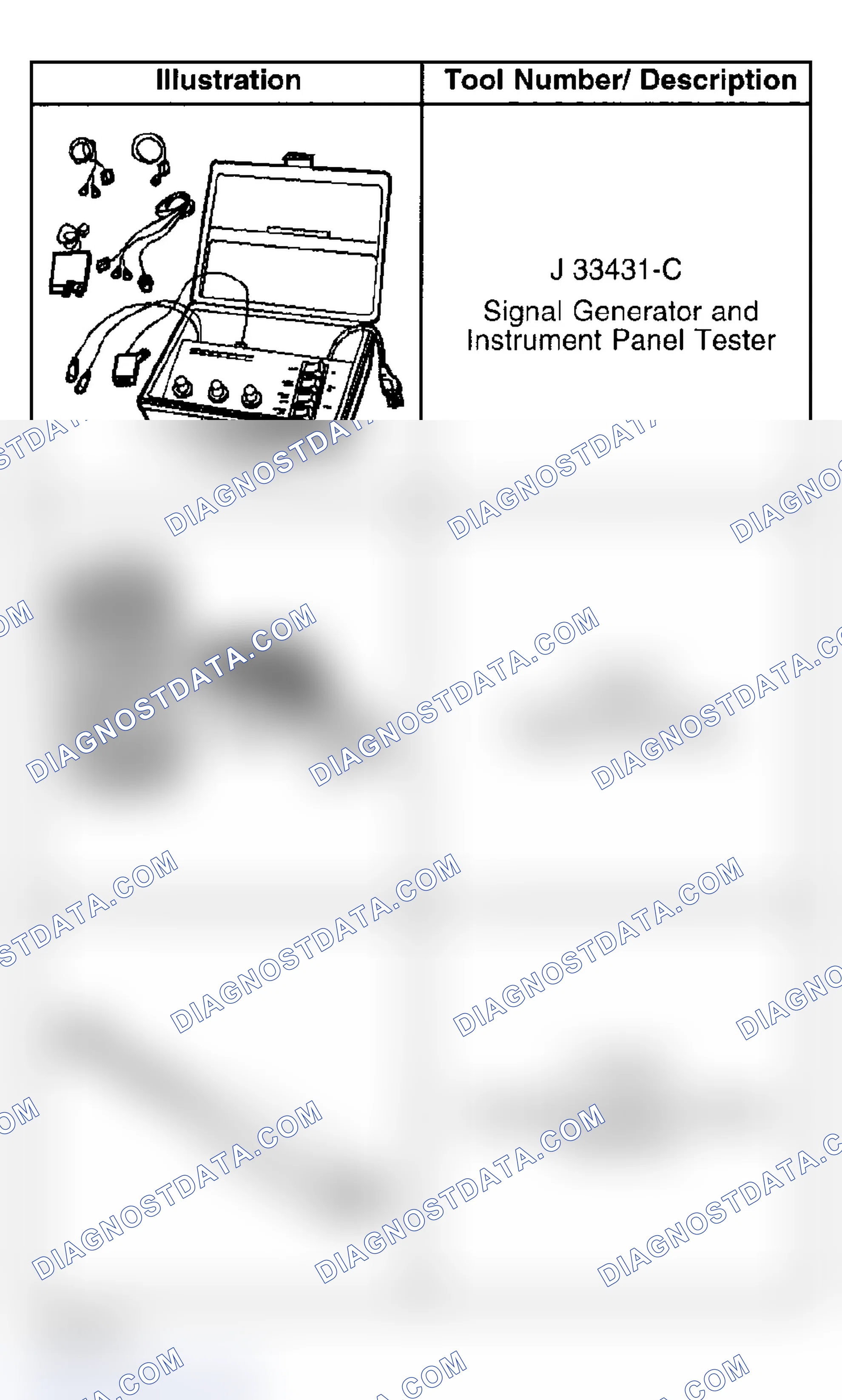 Scheme 200: Special Tools and Equipment