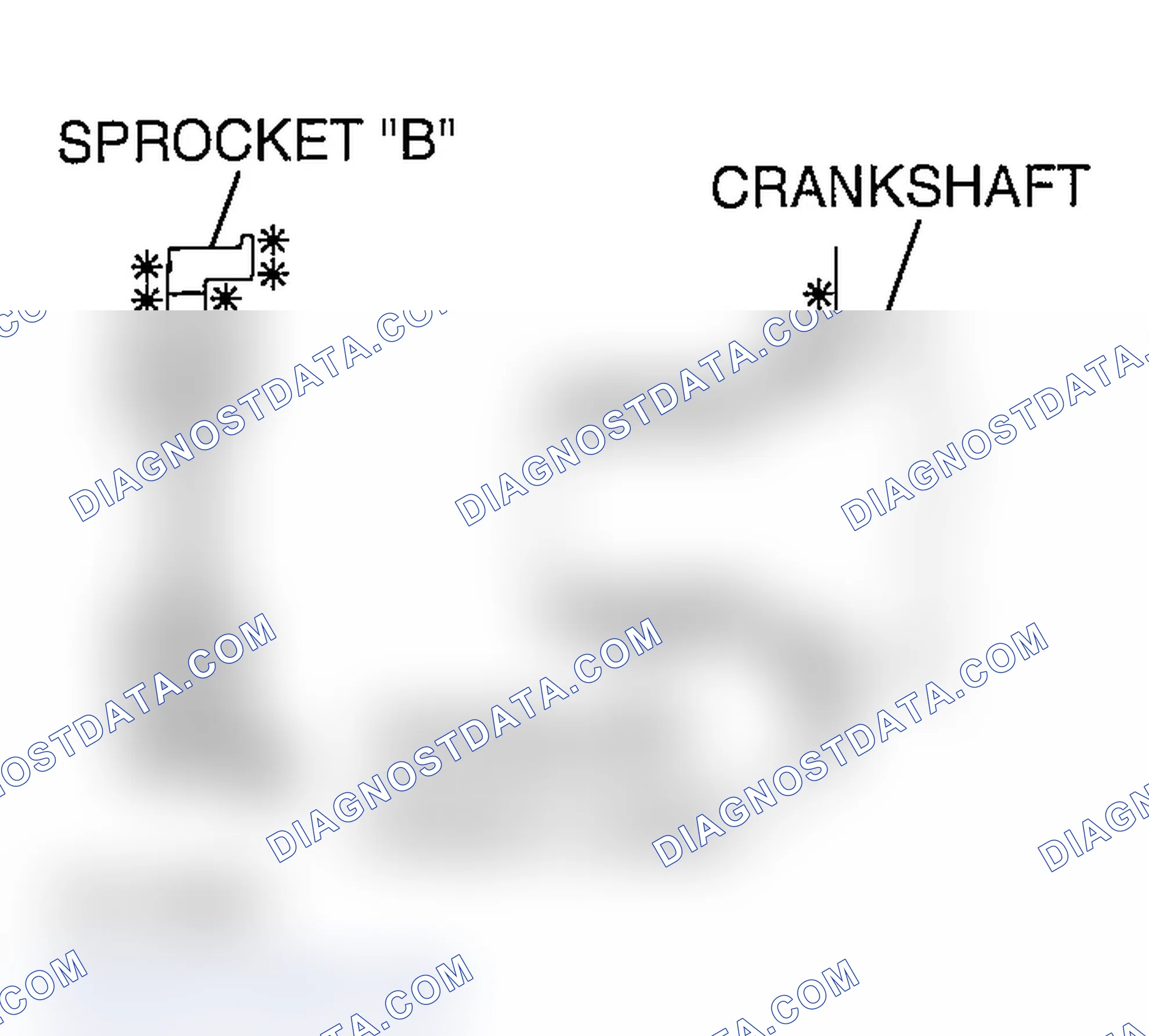 Scheme 601: >> C << CRANKSHAFT SPROCKET "B" INSTALLATION