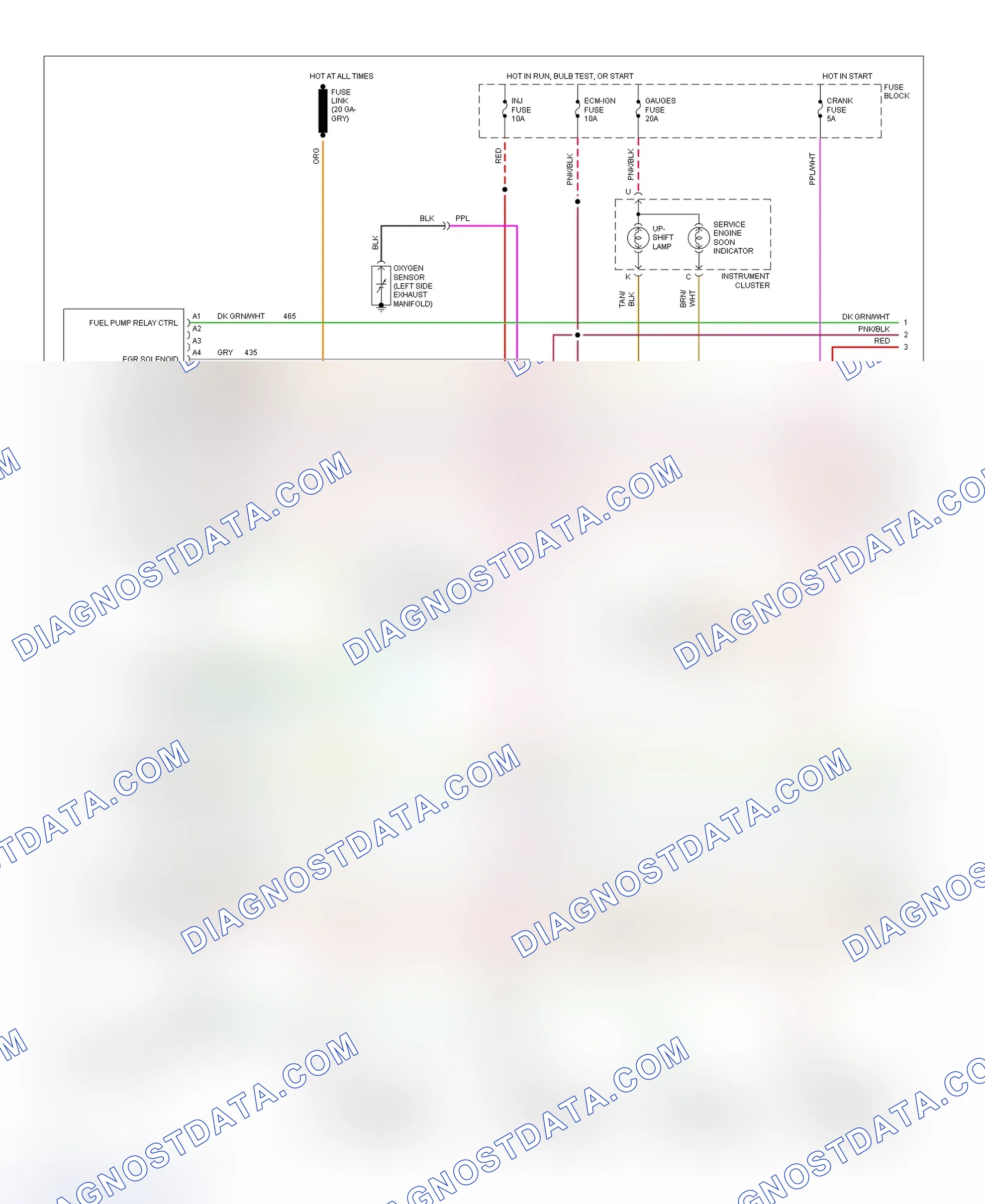 Scheme 7: Wiring Diagram (All Models - 5.0L & 5.7L With M/T - 1 Of 2)