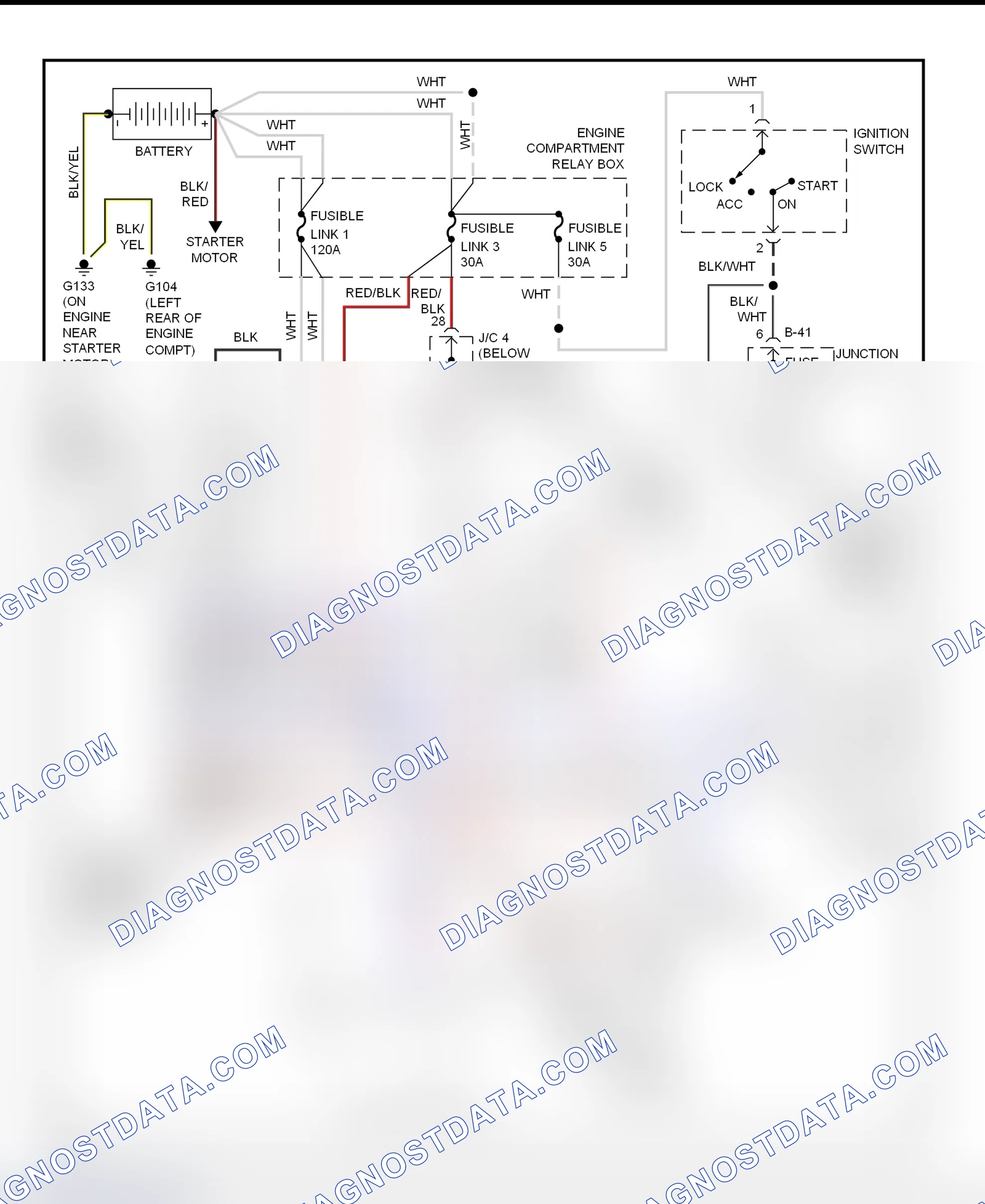 Scheme 1: Charging System Wiring Diagram (Avenger & Sebring Coupe)