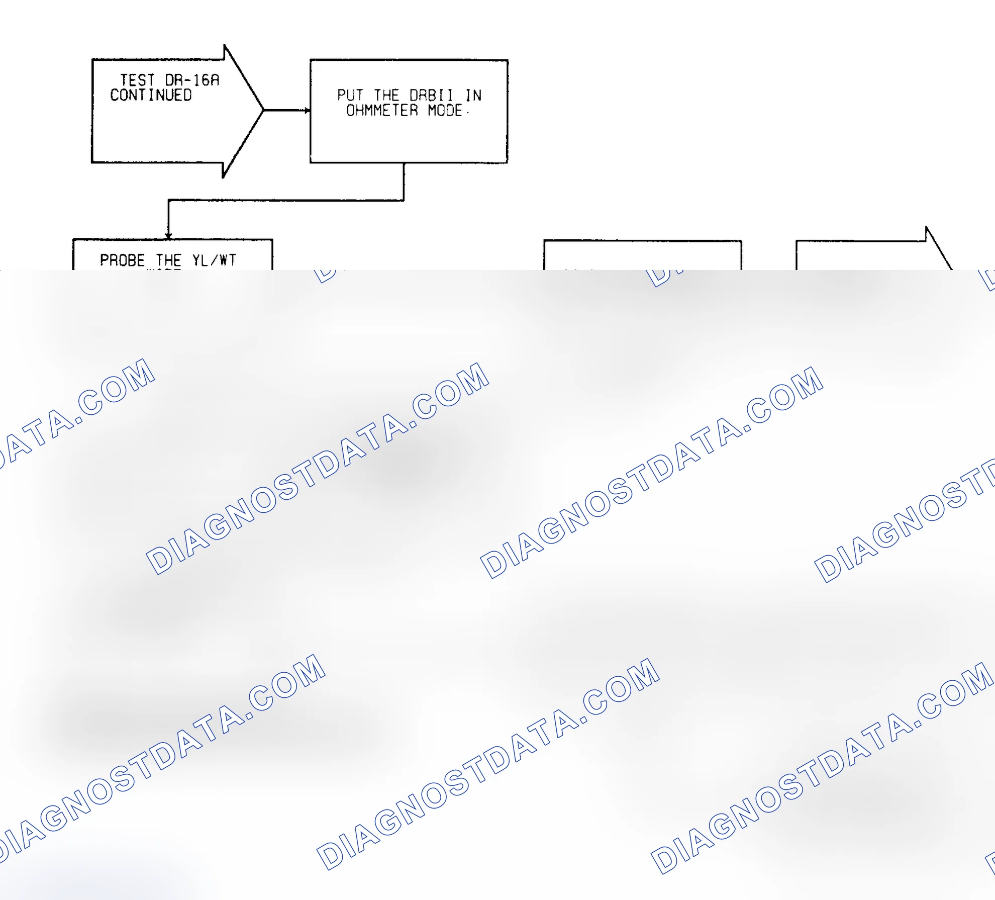 Scheme 449: Test DR-16A Code 27, Diagnostic Flow Chart (2 of 3)