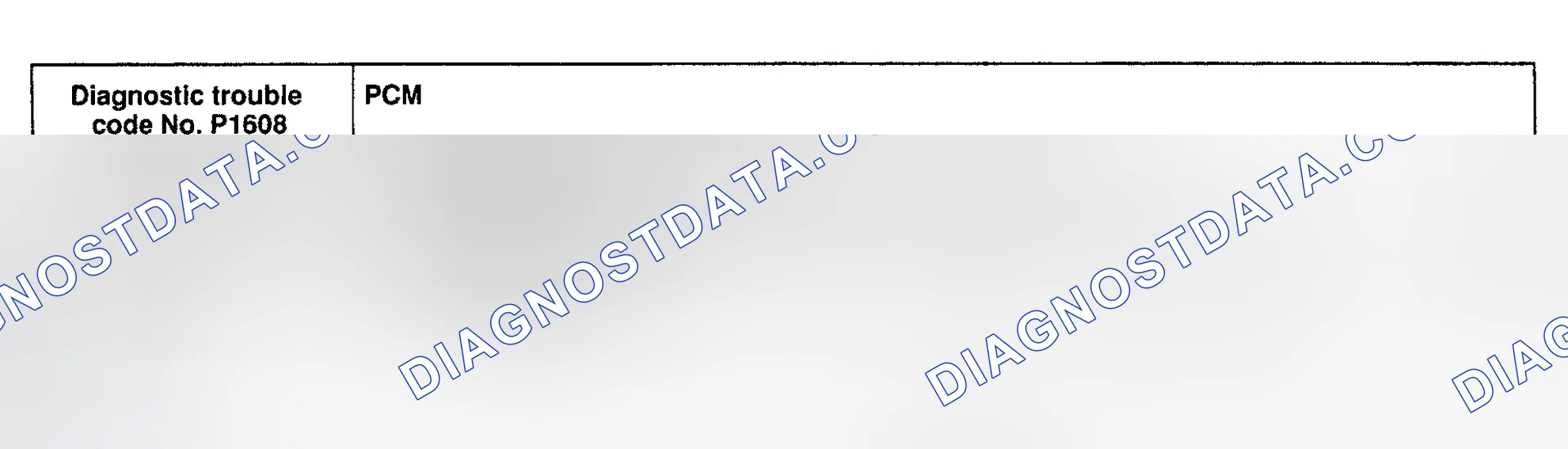 Scheme 89: DTC P1608: PCM MALFUNCTION