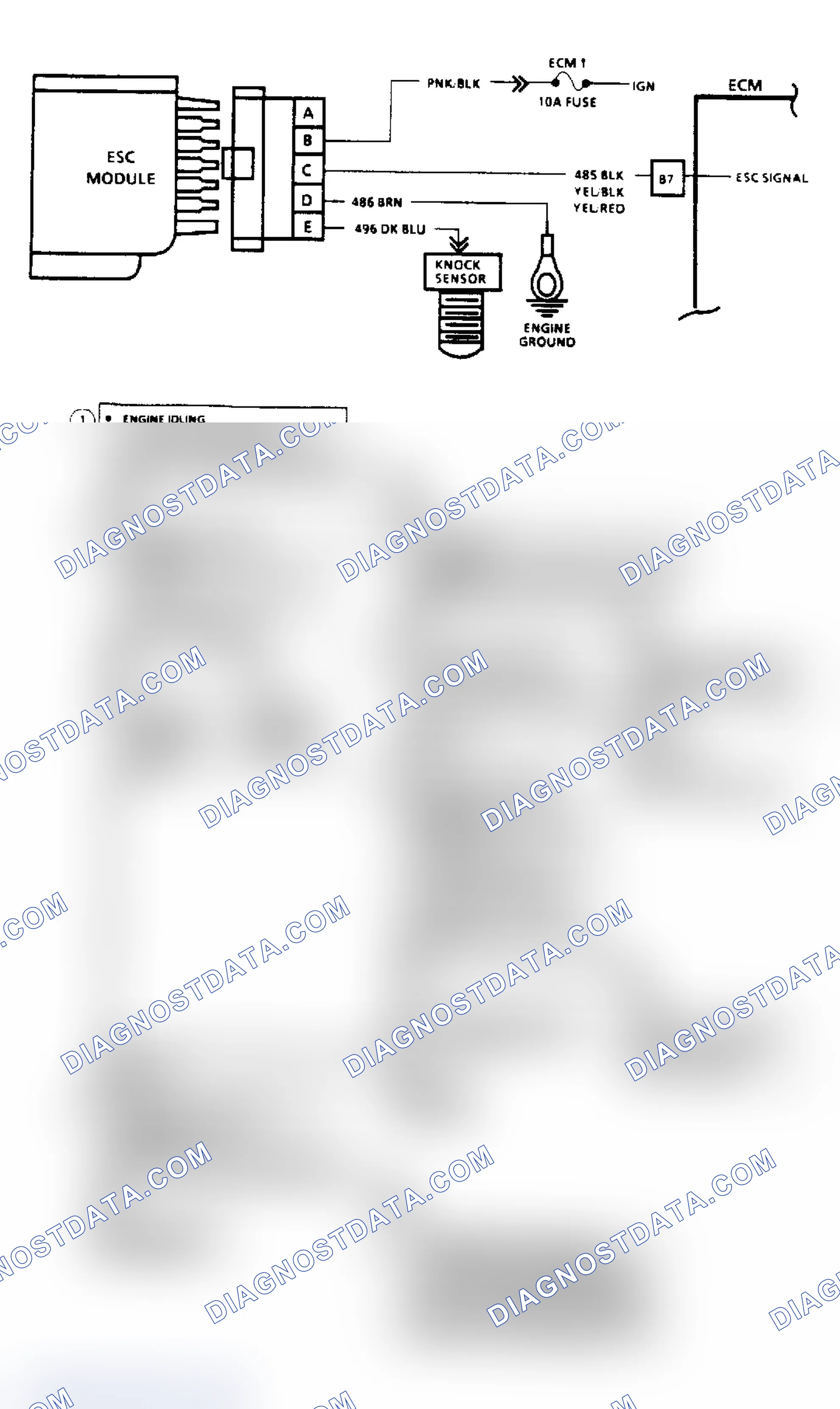 Scheme 74: Code 43: ESC Control Signal Voltage Low (Except 2.5L)