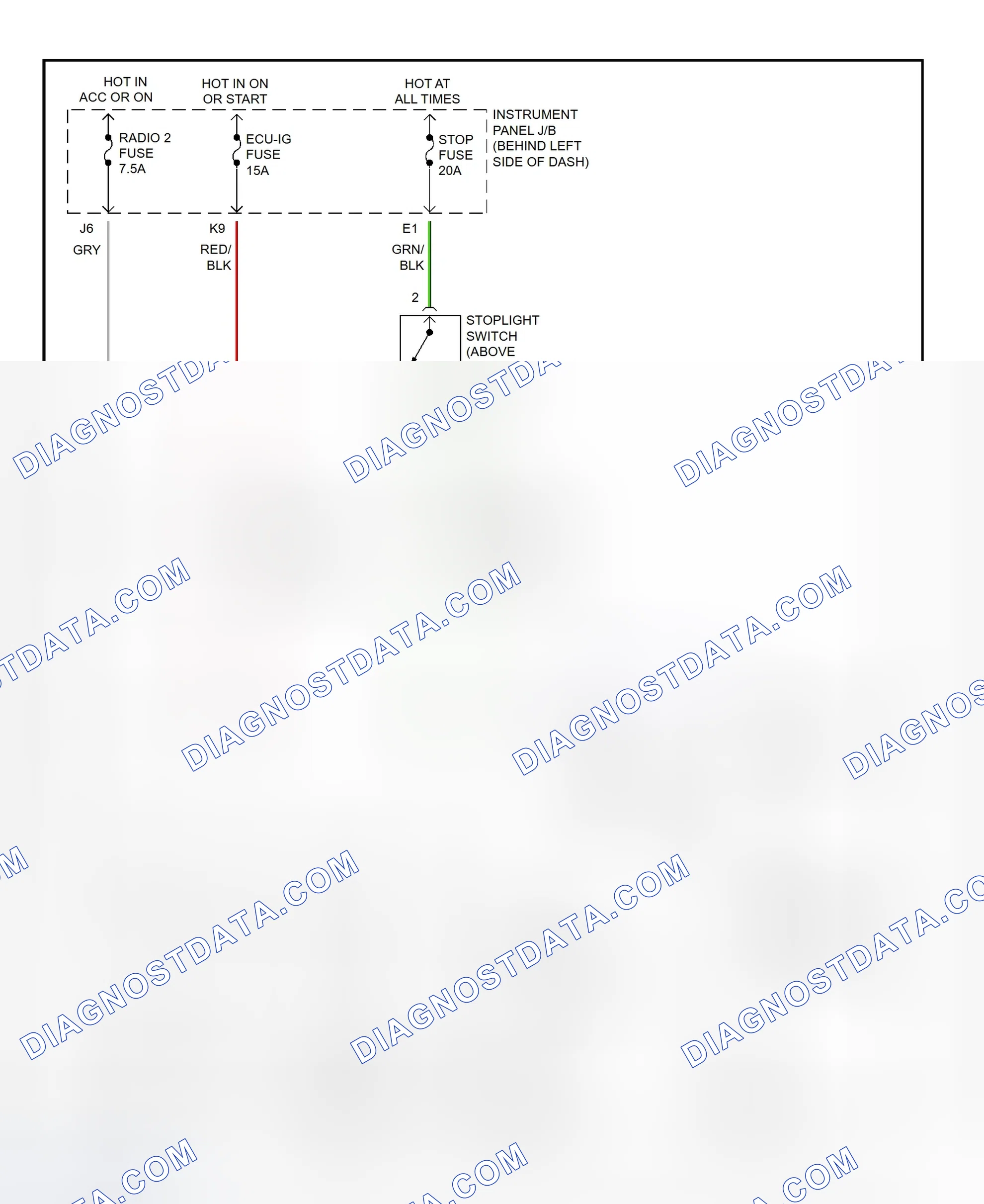 Scheme 301: Shift Interlock System Wiring Diagram (2001 - Toyota Highlander)