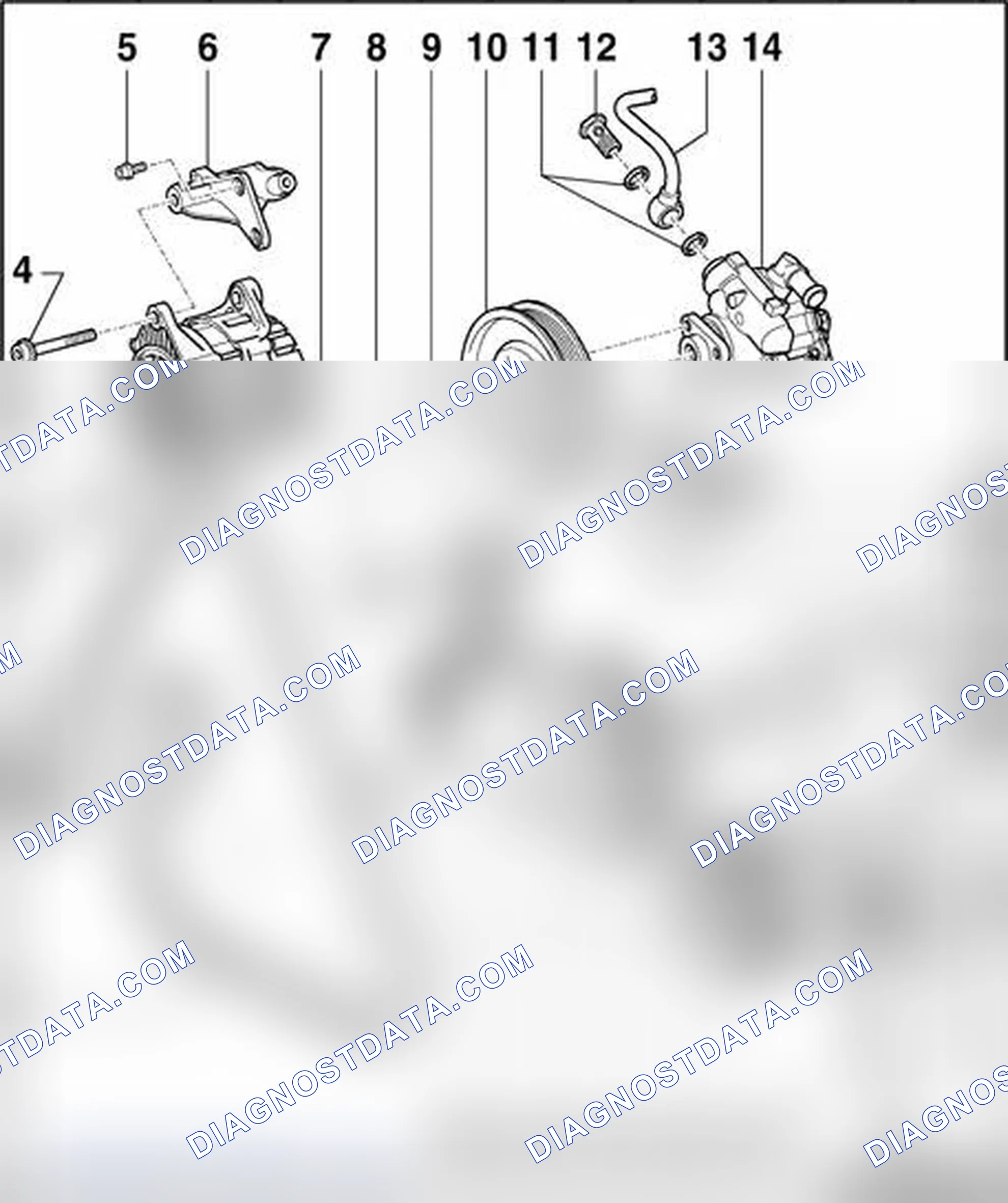 Scheme 88: Ribbed belt for power steering pump, generator and A/C system