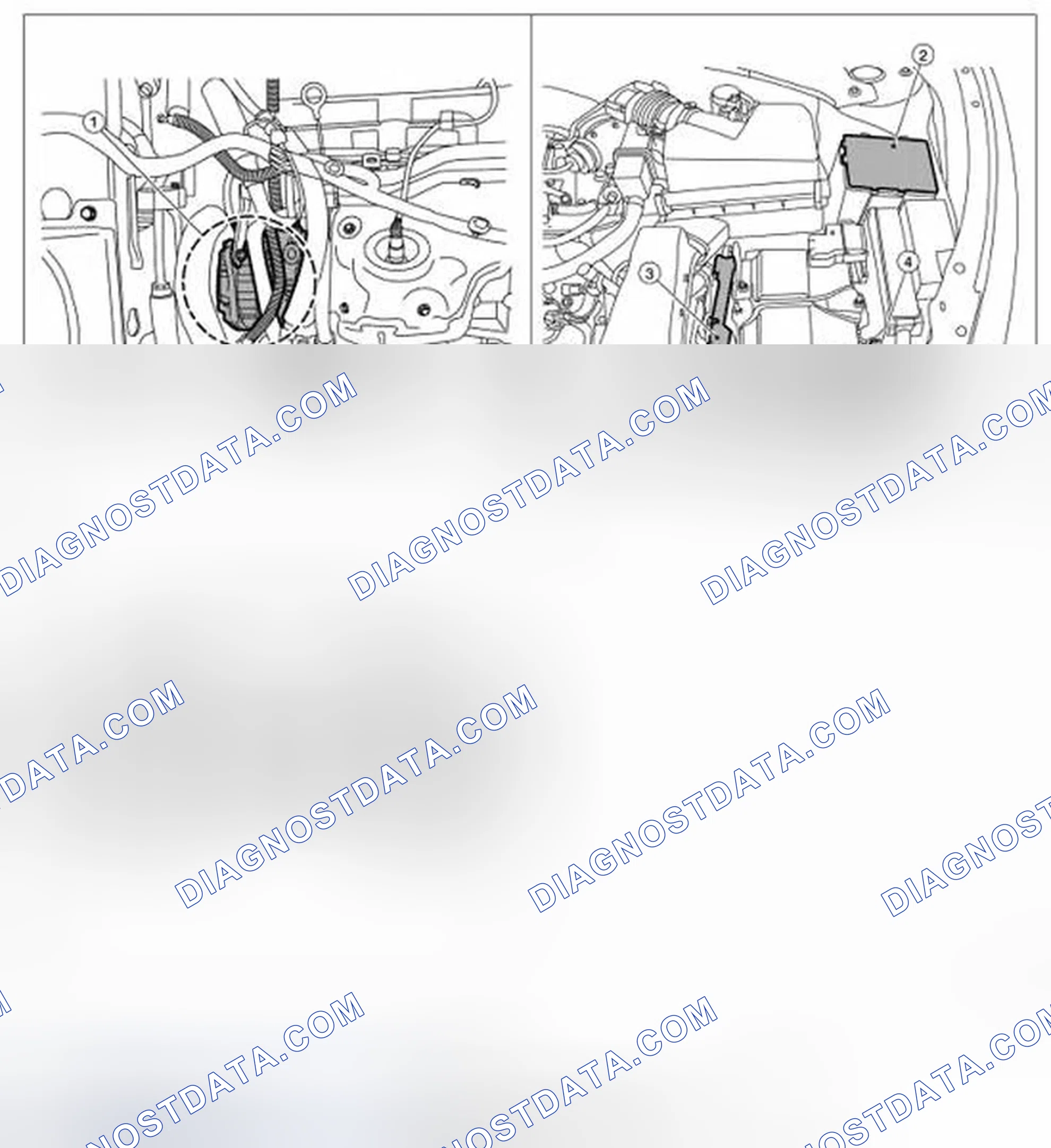 Scheme 1: VQ35DE: Component Parts Location