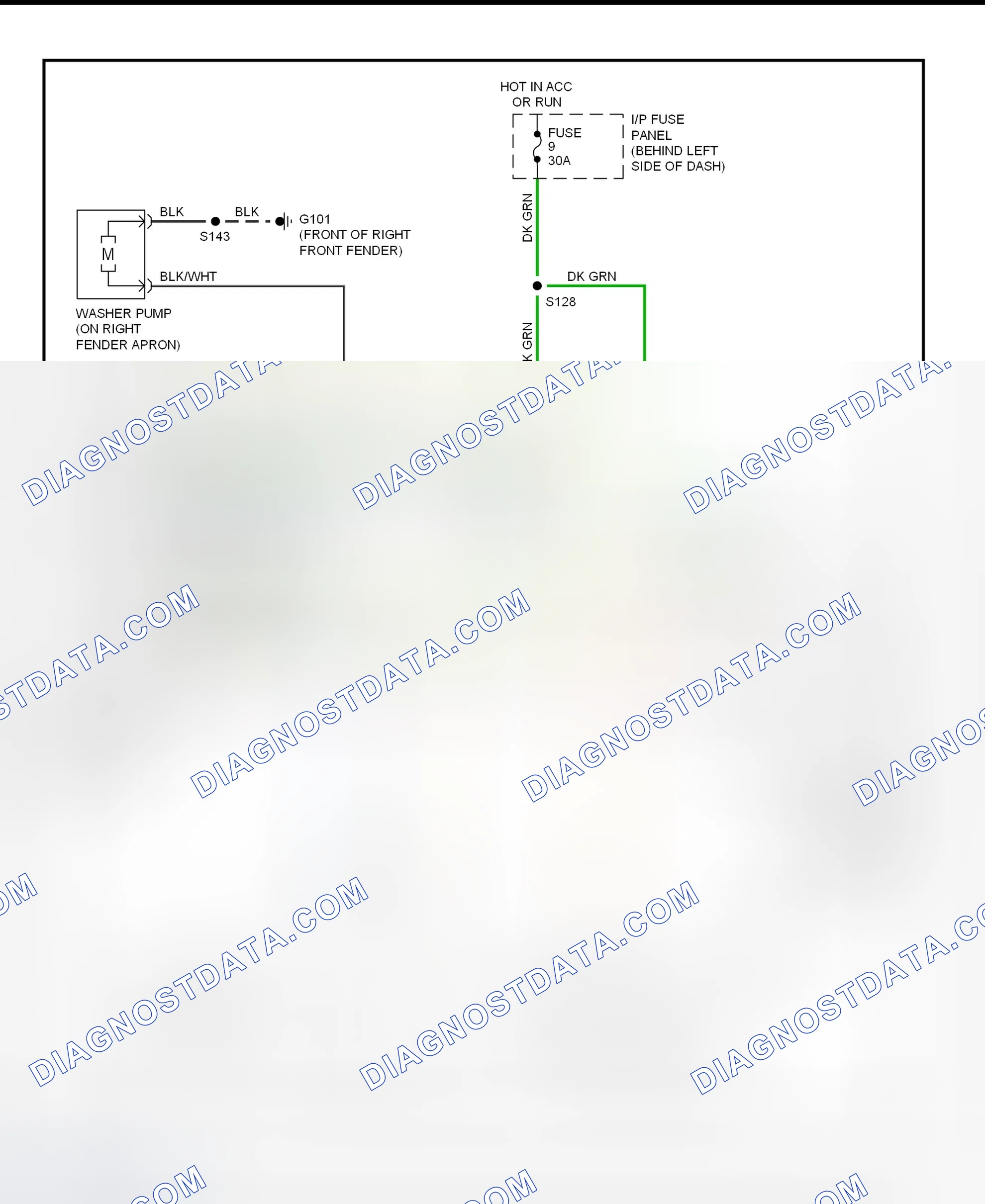 Scheme 2: Wiper/Washer System Wiring Diagram
