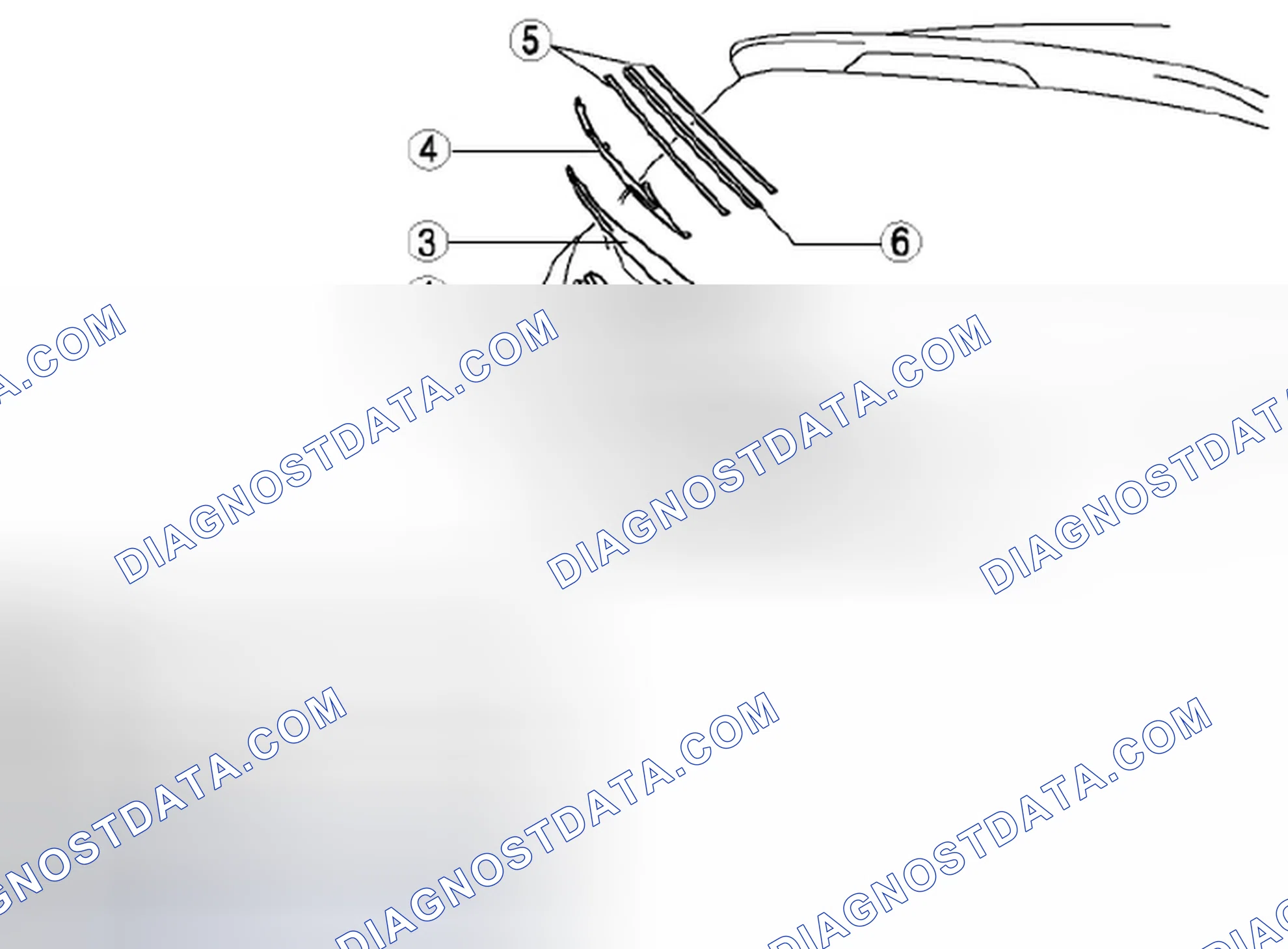 Scheme 27: REAR WIPER ARM AND BLADE REMOVAL/INSTALLATION